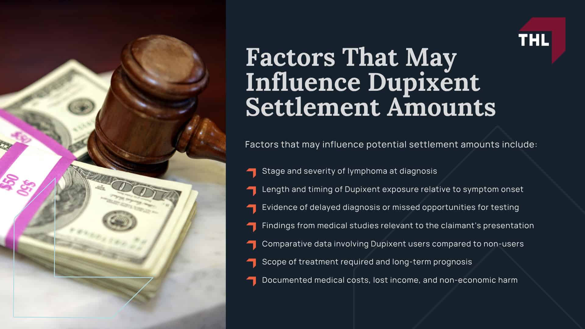 Dupixent Lawsuit Settlement Projections; Why Are Dupixent Lawsuits Being Filed; Dupixent Lawsuit Settlement Amounts - How Wrongful Death Claims Affect Potential Settlement Values - torhoerman law; Filing a Dupixent Lawsuit_ Step-by-Step; Factors That May Influence Dupixent Settlement Amounts that may influence potential settlement amounts include