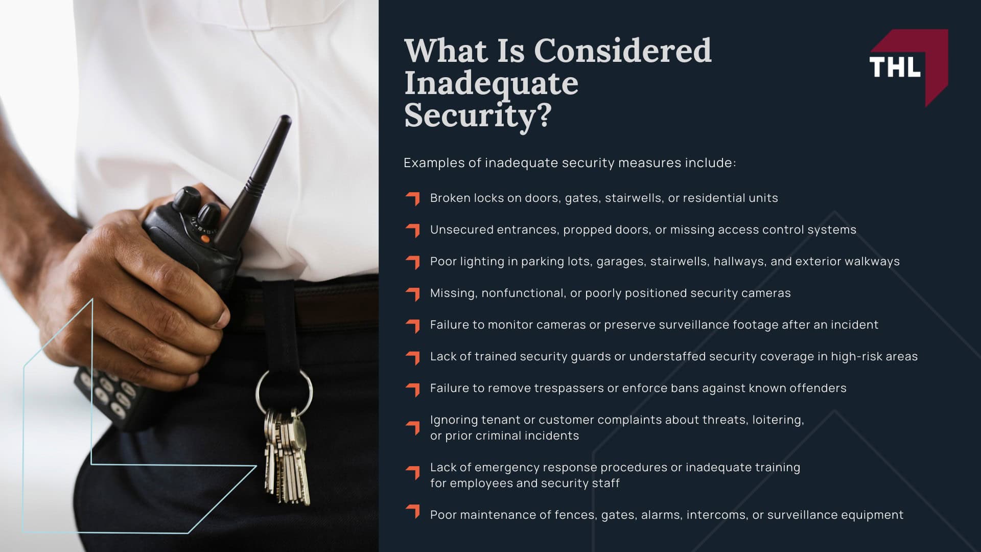 Atlanta Negligent Security Lawyer - What Is Negligent Security in Georgia - torhoerman law; Atlanta Negligent Security Lawyer - “Foreseeability” in Atlanta Negligent Security Cases - torhoerman law; What Types of Incidents Lead to Negligent Security Claims in Atlanta?; Atlanta Negligent Security Lawyer - Common Negligent Security Injuries - torhoerman law; Atlanta Negligent Security Lawyer - What Is Considered Inadequate Security - torhoerman law