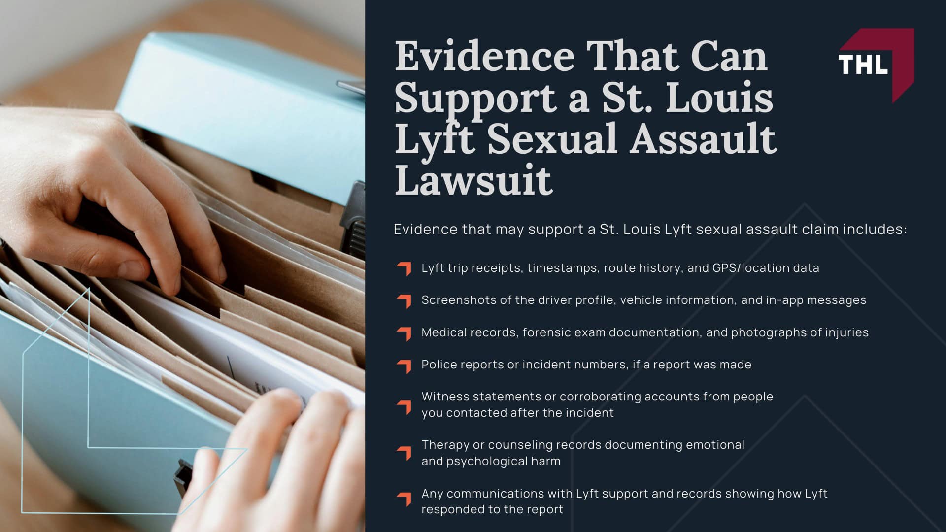 St Louis Lyft Sexual Assault Lawyer - Lyft Sexual Assault Lawsuits Overview - torhoerman law; St Louis Lyft Sexual Assault Lawyer - Lyft Sexual Assault Claims Are Being Filed Nationwide - torhoerman law; St Louis Lyft Sexual Assault Lawyer - Lyft Safety Measures Overview & Background - torhoerman law; St Louis Lyft Sexual Assault Lawyer - Can You Sue Lyft After a Sexual Assault in St. Louis - torhoerman law; St Louis Lyft Sexual Assault Lawyer - When Lyft May Be Legally Responsible - torhoerman law; St Louis Lyft Sexual Assault Lawyer - Criminal Convictions vs. Civil Lawsuits for Sexual Assault - torhoerman law; St Louis Lyft Sexual Assault Lawyer - Missouri Laws on Sexual Assault Civil Lawsuits - torhoerman law; St Louis Lyft Sexual Assault Lawyer - Confidentiality, Anonymity, and Protecting a Survivor’s Privacy - torhoerman law; St Louis Lyft Sexual Assault Lawyer - Common Allegations in Lyft Sexual Assault Lawsuits - torhoerman law; St Louis Lyft Sexual Assault Lawyer - What to Do After a Lyft Sexual Assault in St. Louis - torhoerman law; St Louis Lyft Sexual Assault Lawyer - Evidence That Can Support a St. Louis Lyft Sexual Assault Lawsuit - torhoerman law