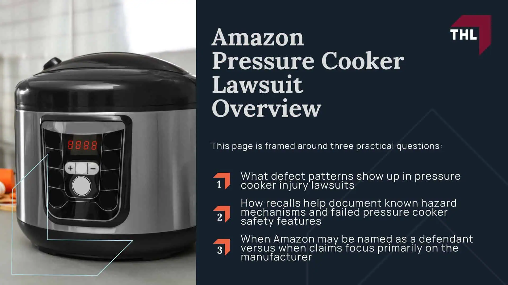 Amazon Pressure Cooker Lawsuit - Amazon Pressure Cooker Lawsuit Overview - torhoerman law