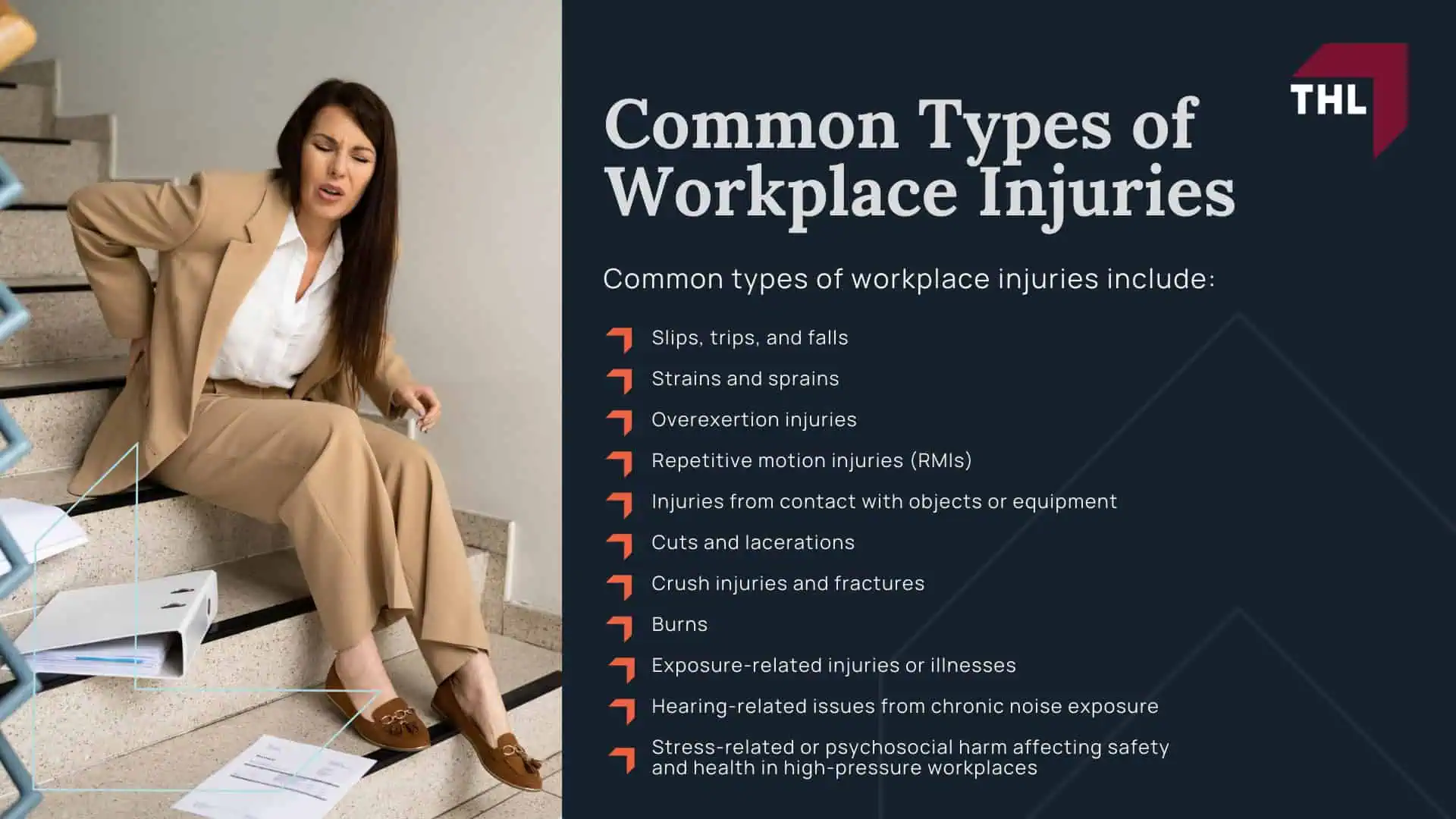 Common Workplace Injuries - Compensation For Injured Workers - torhoerman law; Common Workplace Injuries - Common Types of Workplace Injuries - torhoerman law