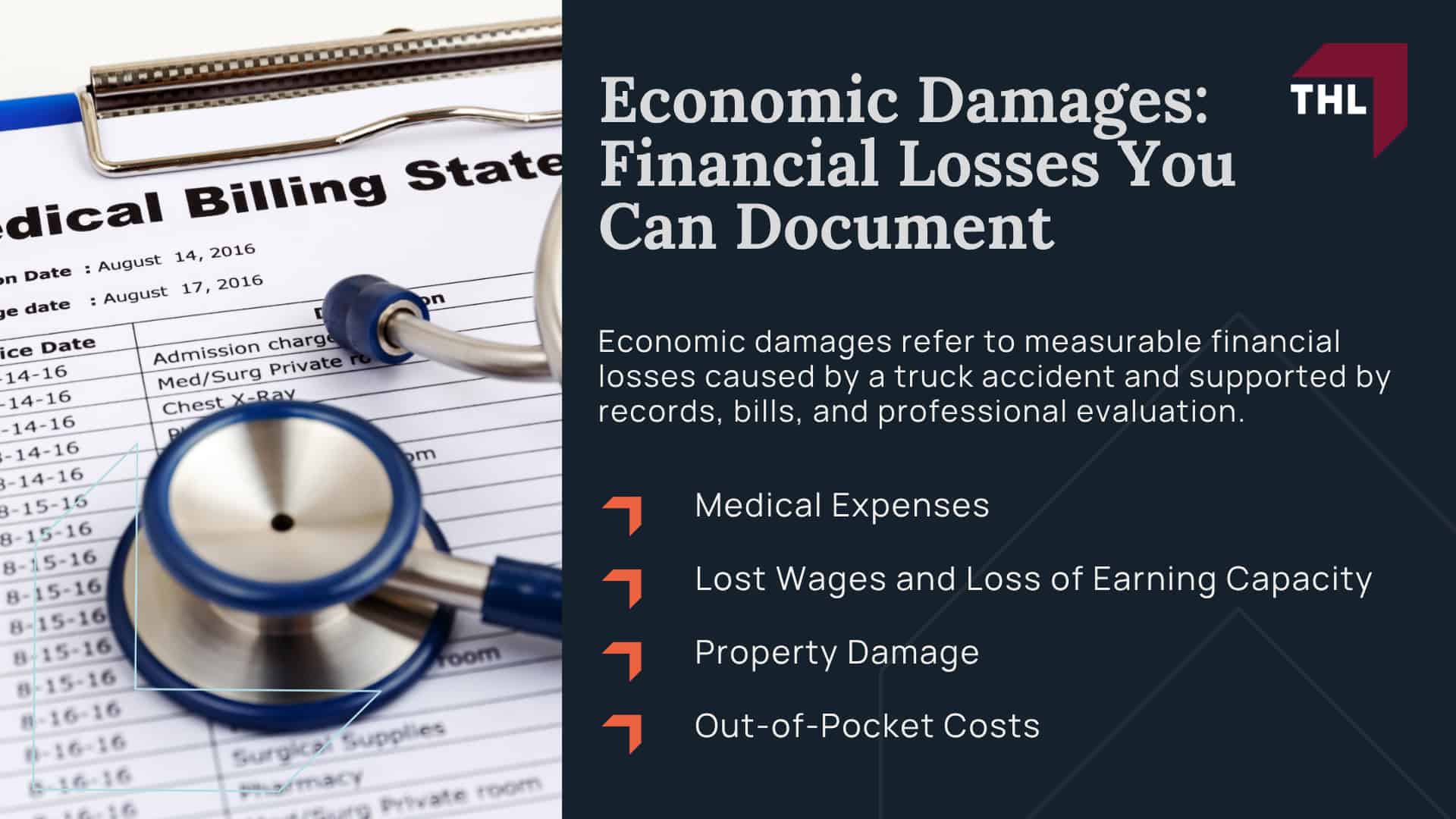 Understanding Truck Accident Compensation; Why Truck Accident Claims Are Different From Car Accident Claims; How Liability Affects Compensation; Economic Damages_ Financial Losses You Can Document