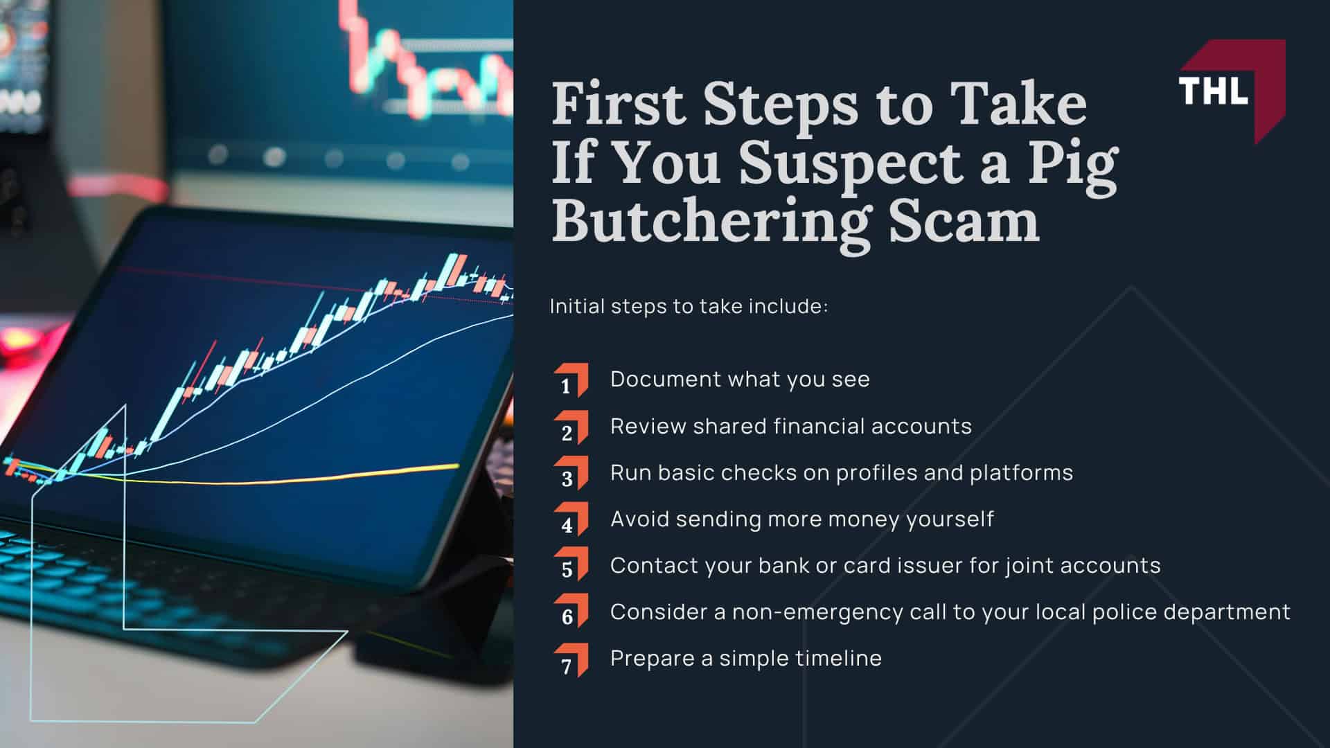 Recognizing the Signs of a Cryptocurrency Scam in a Spouse or Family Member; Common Behavioral Red Flags at Home; Financial Warning Signs You Might Notice; First Steps to Take If You Suspect a Pig Butchering Scam