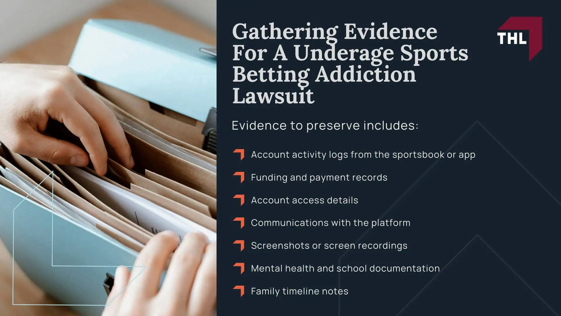 Do You Qualify For The Underage Sports Betting Addiction Lawsuit; Gathering Evidence For A Underage Sports Betting Addiction Lawsuit