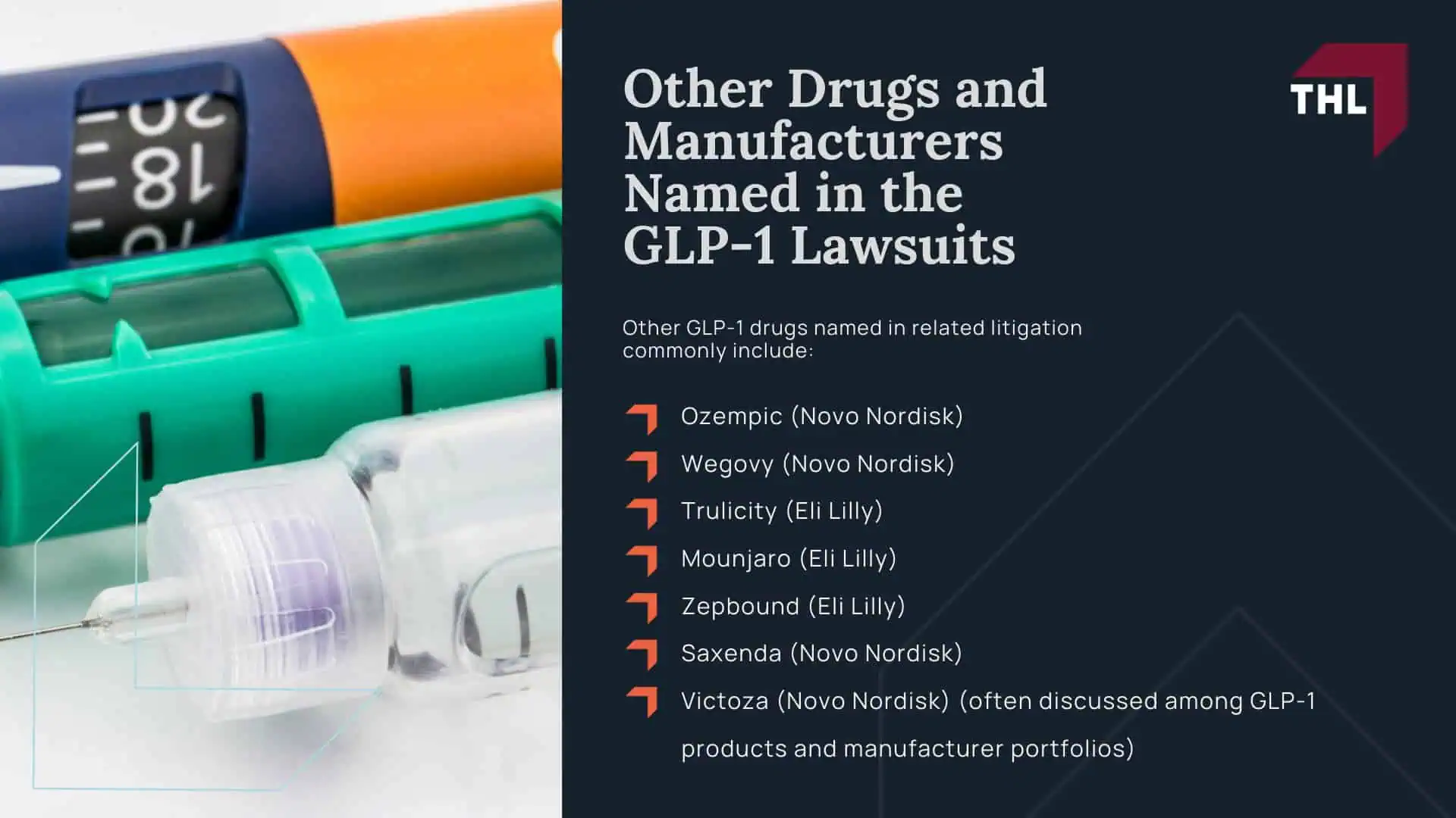 Rybelsus Lawsuit - Rybelsus Lawsuit Overview - torhoerman law; Rybelsus Lawsuit - Severe Digestive Conditions Alleged in GLP-1 Lawsuits - torhoerman law; Rybelsus Lawsuit - Alleged Injuries and Medical Conditions Linked to GLP-1 Drugs - torhoerman law; Rybelsus Lawsuit - Other Drugs and Manufacturers Named in the GLP-1 Lawsuits - torhoerman law