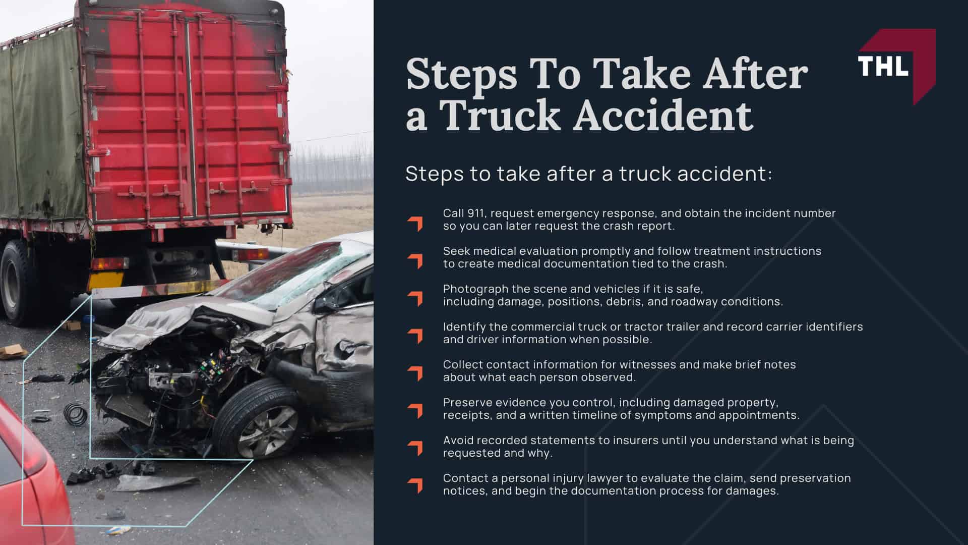Average Truck Accident Settlements; How are Truck Accident Settlements Calculated; How a Truck Accident Lawyer Can Help You Seek Compensation; The Legal Process of a Truck Accident Lawsuit; Steps To Take After a Truck Accident