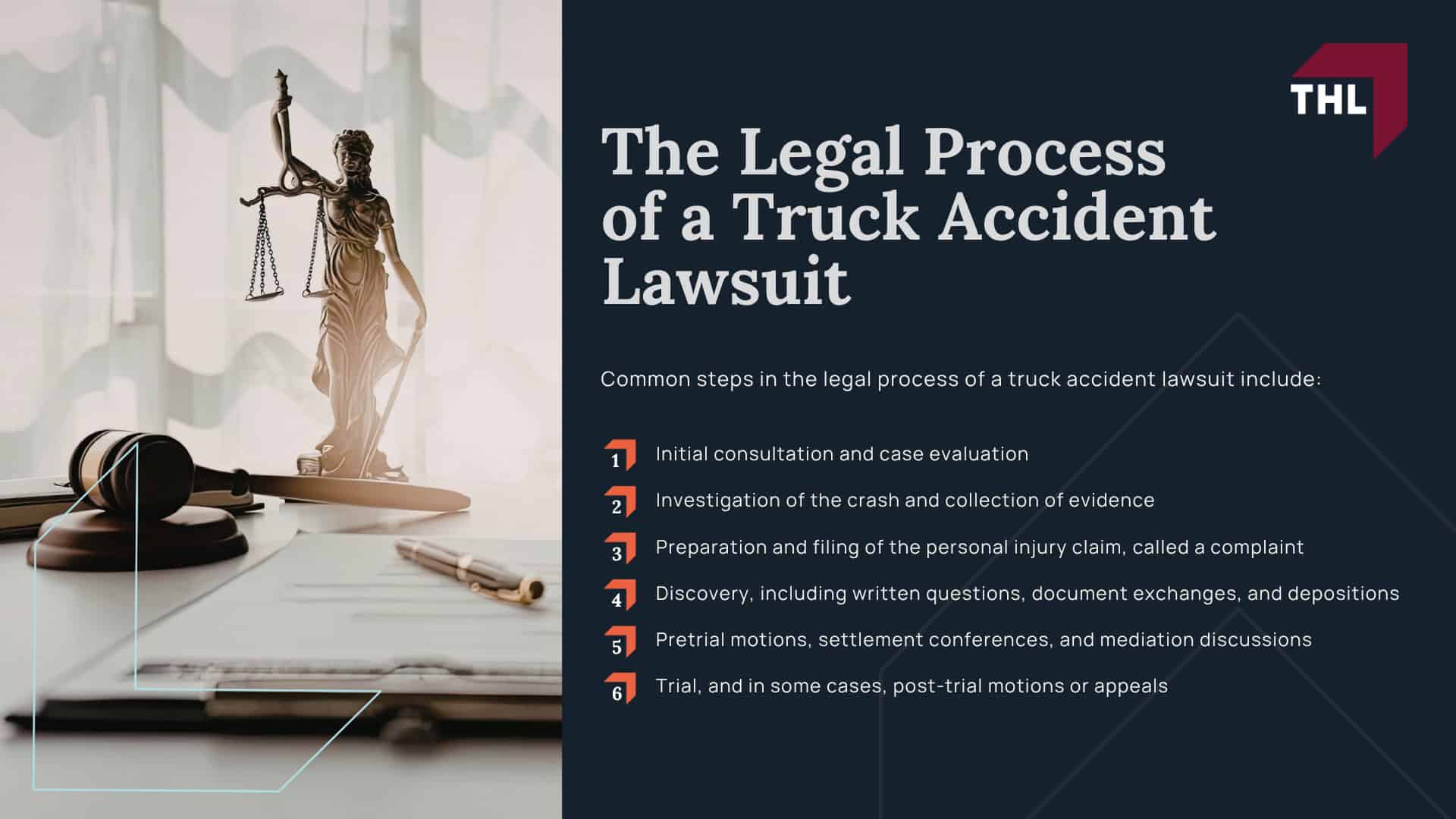 Average Truck Accident Settlements; How are Truck Accident Settlements Calculated; How a Truck Accident Lawyer Can Help You Seek Compensation; The Legal Process of a Truck Accident Lawsuit