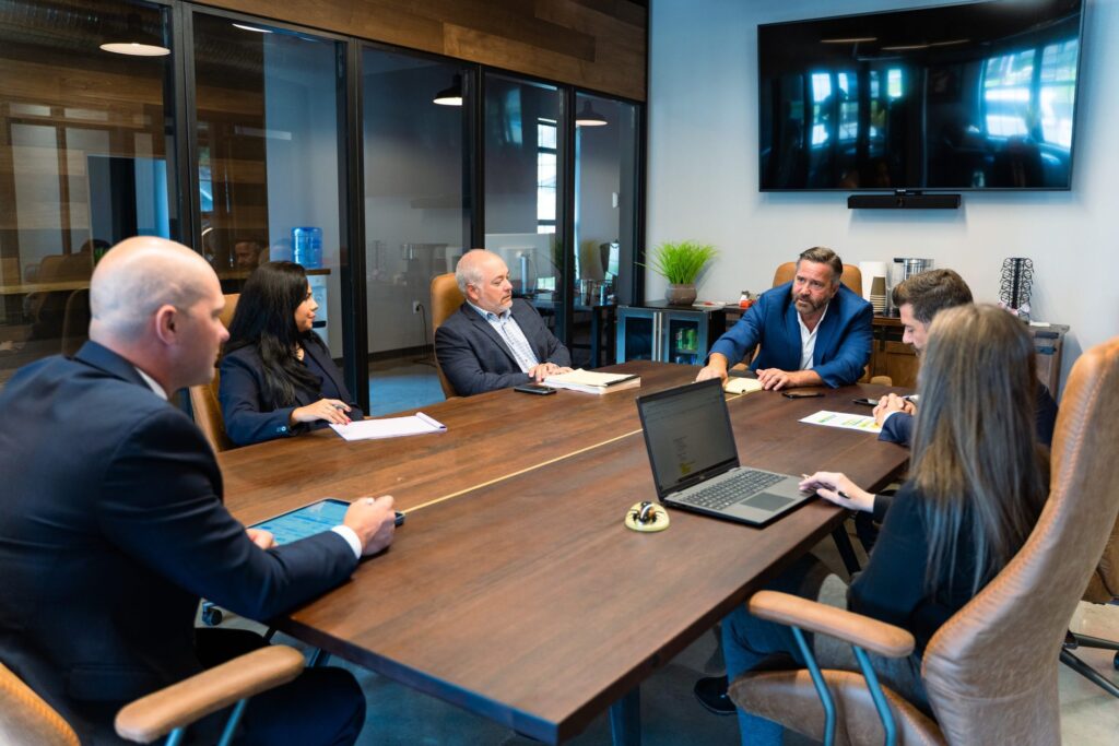 TorHoerman-Law-Personal-Injury-Lawyer-Edwardsville-Attorneys-at-the-Conference-Room-Table-1