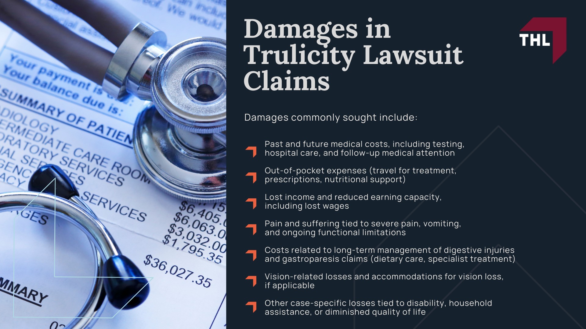 Trulicity Lawsuit - Trulicity Lawsuit Overview; Trulicity Lawsuit - Why Trulicity Is Named in the GLP-1 Litigation; Trulicity Lawsuit - Other Drugs and Manufacturers Named in the GLP-1 Lawsuits (1); Trulicity Lawsuit - Alleged Injuries and Medical Conditions Linked to GLP-1 Drugs; Trulicity Lawsuit - Severe Gastrointestinal Issues Alleged in GLP-1 Lawsuits; Trulicity Lawsuit - Vision Loss Potentially Linked to GLP-1 Usage; Trulicity Lawsuit - Do You Qualify for a Trulicity Lawsuit; Trulicity Lawsuit - Evidence Commonly Reviewed in GLP-1 Lawsuits; Trulicity Lawsuit - Damages in Trulicity Lawsuit Claims - torhoerman law