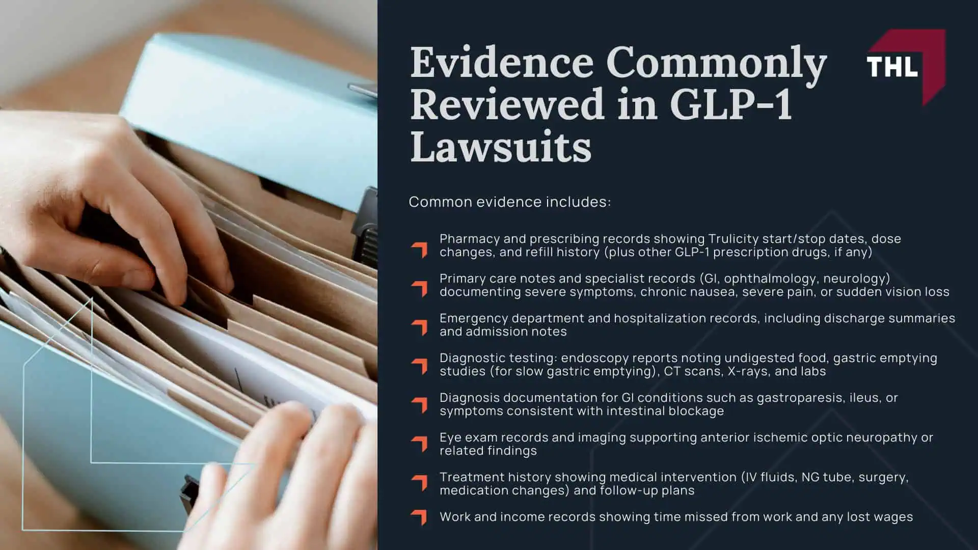 Trulicity Lawsuit - Trulicity Lawsuit Overview; Trulicity Lawsuit - Why Trulicity Is Named in the GLP-1 Litigation; Trulicity Lawsuit - Other Drugs and Manufacturers Named in the GLP-1 Lawsuits (1); Trulicity Lawsuit - Alleged Injuries and Medical Conditions Linked to GLP-1 Drugs; Trulicity Lawsuit - Severe Gastrointestinal Issues Alleged in GLP-1 Lawsuits; Trulicity Lawsuit - Vision Loss Potentially Linked to GLP-1 Usage; Trulicity Lawsuit - Do You Qualify for a Trulicity Lawsuit; Trulicity Lawsuit - Evidence Commonly Reviewed in GLP-1 Lawsuits