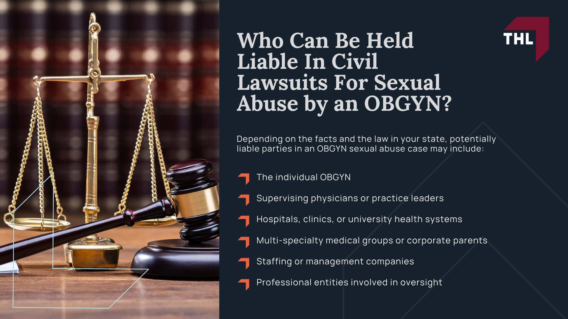 OBGYN Sexual Abuse_ Overview; Legal Deadlines And Statutes Of Limitations For OBGYN Sexual Abuse Cases; How The Statute Of Limitations Works; State Laws Expanding Deadlines For Sexual Abuse Victims; Federal Laws That Support Survivors; Who Can Be Held Liable In Civil Lawsuits For Sexual Abuse by an OBGYN