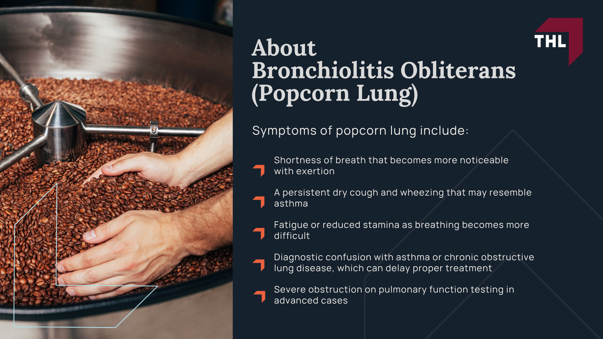What Is Diacetyl and Why Is It a Concern in Coffee Facilities; How Diacetyl Can Be Created During Roasting and Grinding Coffee Beans; How Are Coffee Workers Exposed to Diacetyl; Can Coffee Roasting Cause Popcorn Lung; About Bronchiolitis Obliterans (Popcorn Lung)