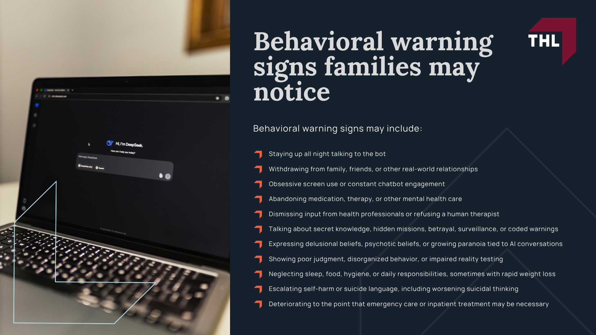 What Is AI Psychosis; Common Signs and Symptoms Linked to Reported “AI Psychosis” Cases; Behavioral warning signs families may notice