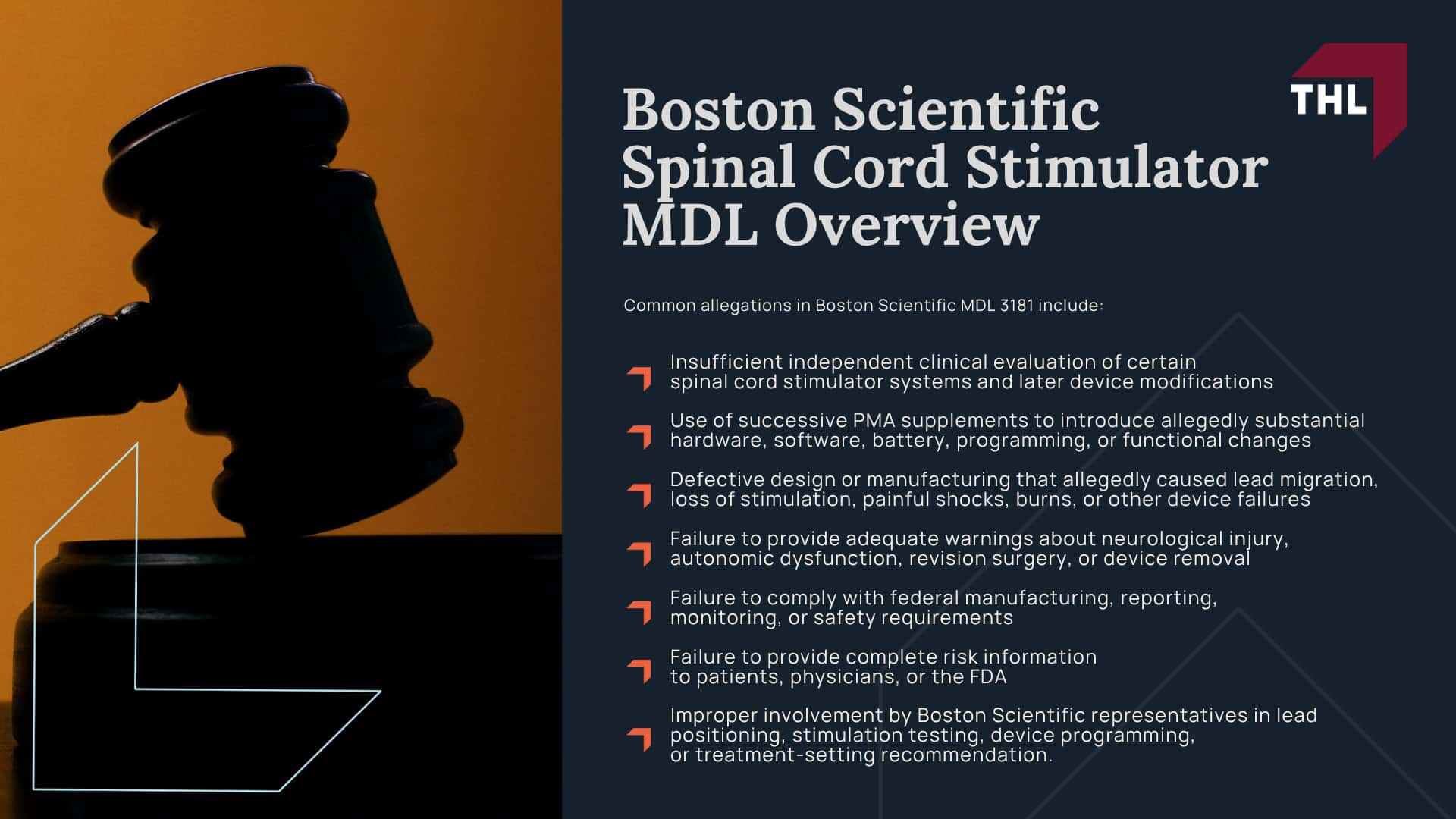 What Is the Boston Scientific Spinal Cord Stimulator Lawsuit About; Boston Scientific Spinal Cord Stimulator MDL Overview