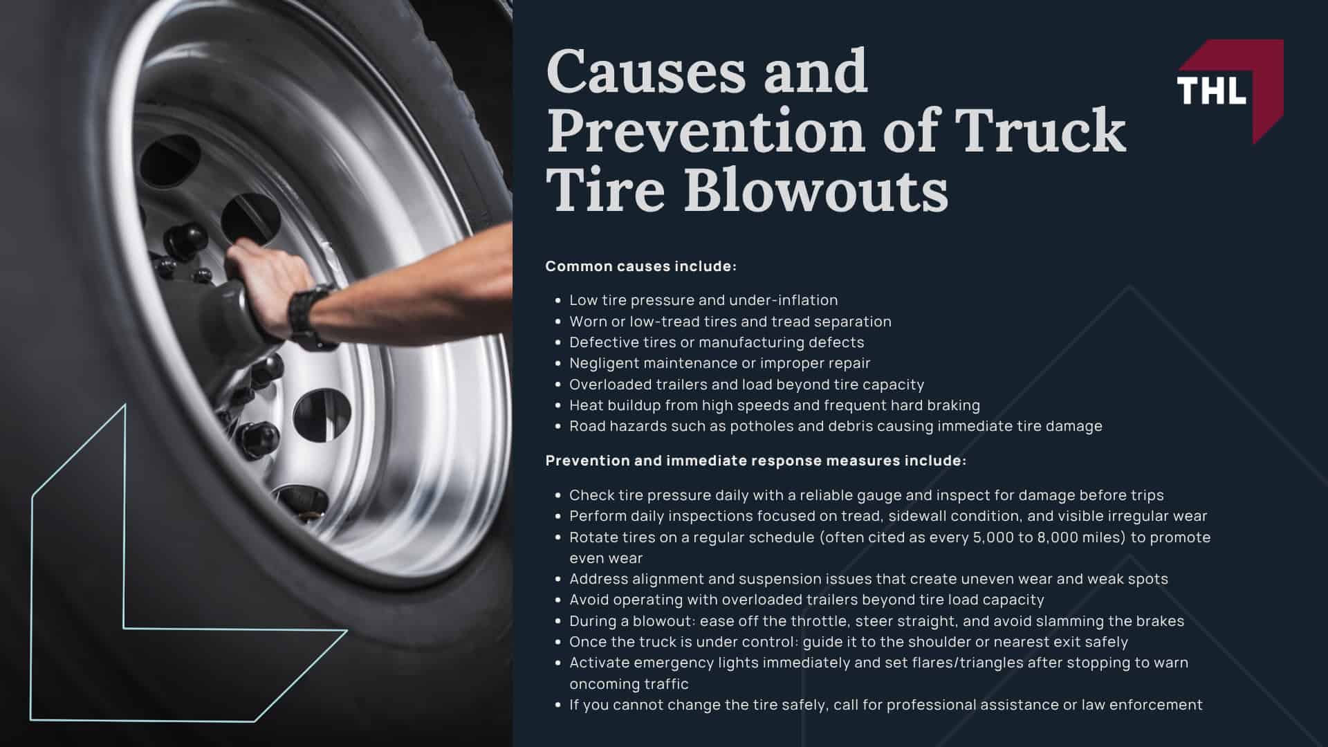 Truck Tire Blowout Accidents; Liability in Truck Tire Blowout Accidents; Tire Blowout Safety Procedures; Truck Tire Blowout Legal Process; Causes and Prevention of Truck Tire Blowouts  