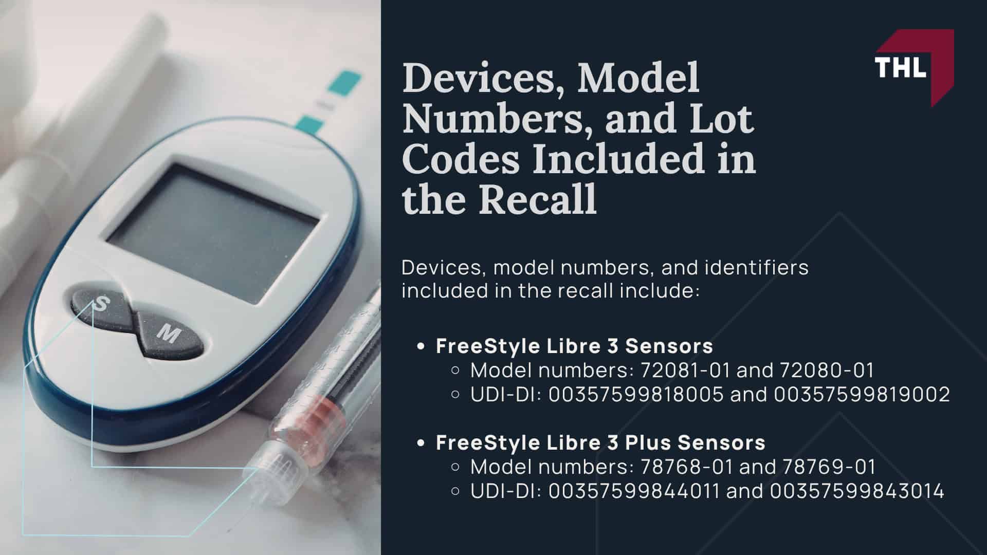 What Is the FreeStyle Libre 3 Continuous Glucose Monitor; How the FreeStyle Libre 3 and Libre 3 Plus Systems Work; Who Uses FreeStyle Libre 3 Devices; Devices, Model Numbers, and Lot Codes Included in the Recall