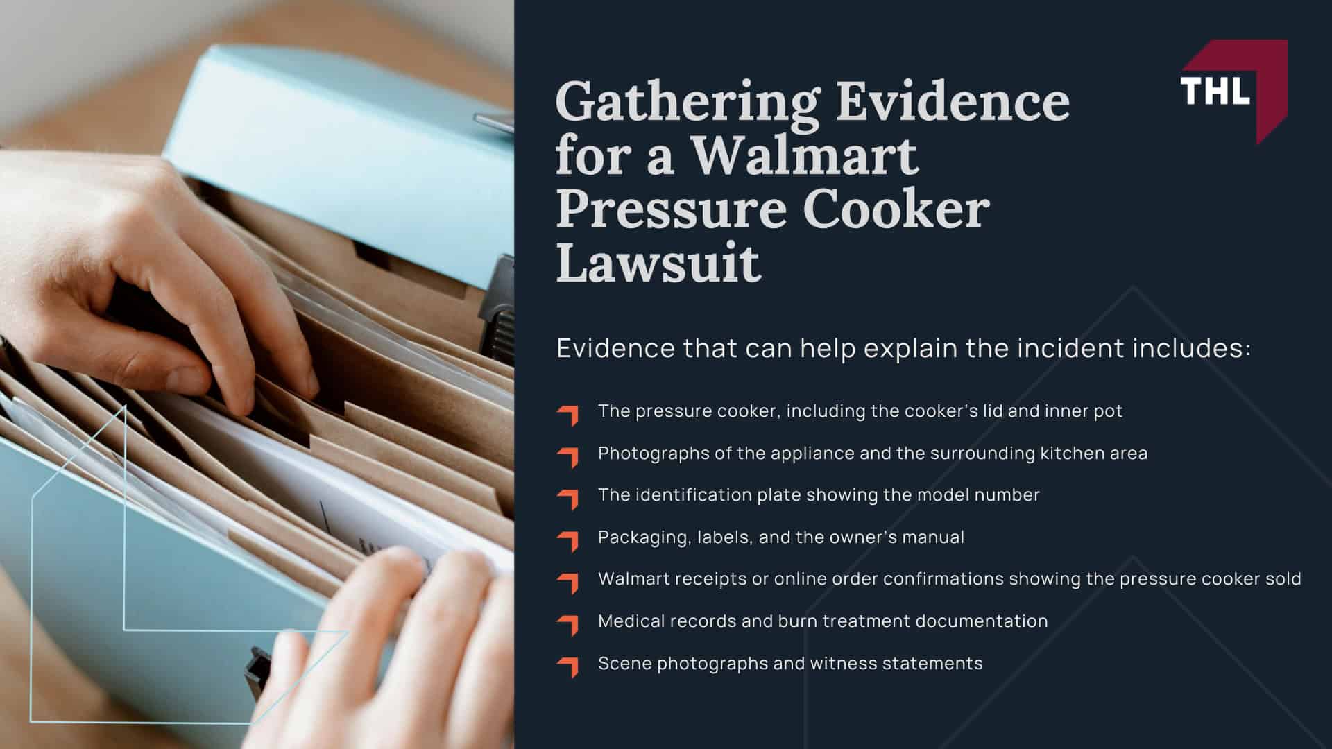 Walmart Pressure Cooker Lawsuit; How Pressure Cooker Defects Can Lead to Serious Injuries; Other Pressure Cooker Lawsuits and Reported Injuries; Do You Qualify for a Walmart Pressure Cooker Lawsuit; Common Injuries in Pressure Cooker Cases; Gathering Evidence for a Walmart Pressure Cooker Lawsuit