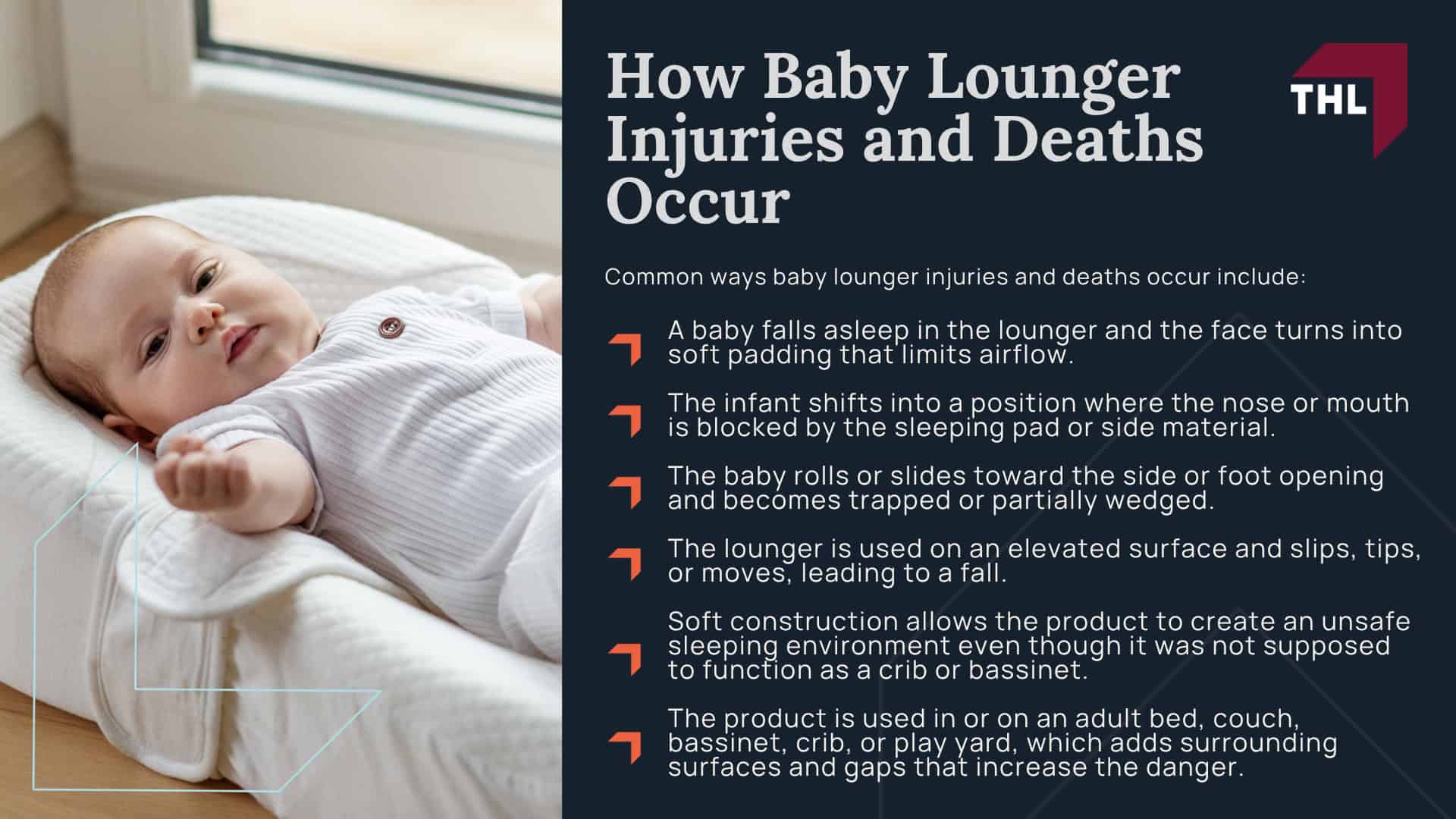 Baby Lounger Lawsuit Overview; Which Baby Loungers Have Been Recalled or Linked to Deaths; How Baby Lounger Injuries and Deaths Occur