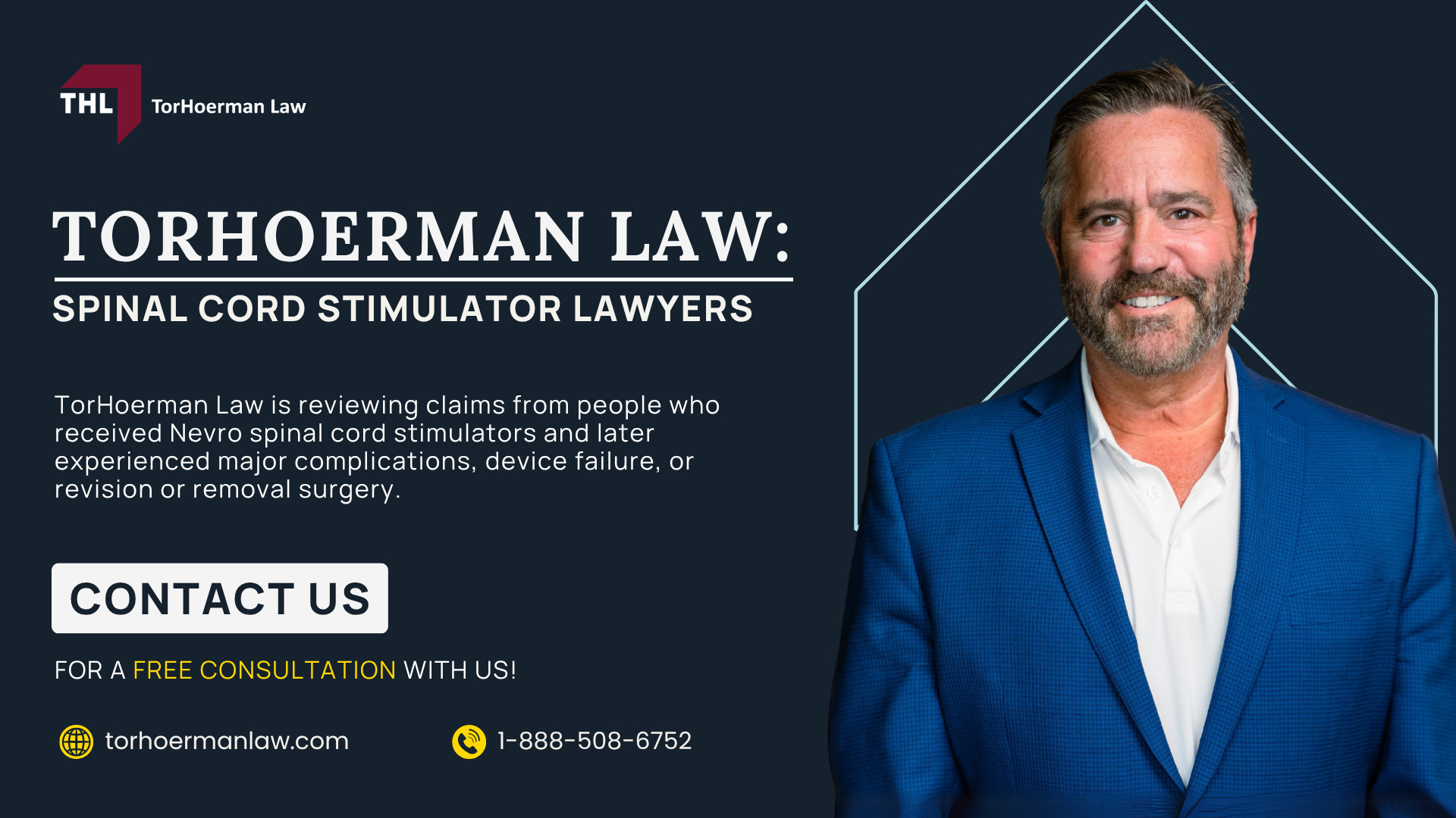 Nevro Lawsuit Investigation Overview; Injuries and Complications Linked to Spinal Stimulators; Nevro Spinal Stimulators; Do You Qualify for a Nevro Lawsuit; Gathering Evidence for a Spinal Cord Stimulator Lawsuit; Damages in Spinal Stimulator Lawsuits; TorHoerman Law_ Spinal Cord Stimulator Lawyers