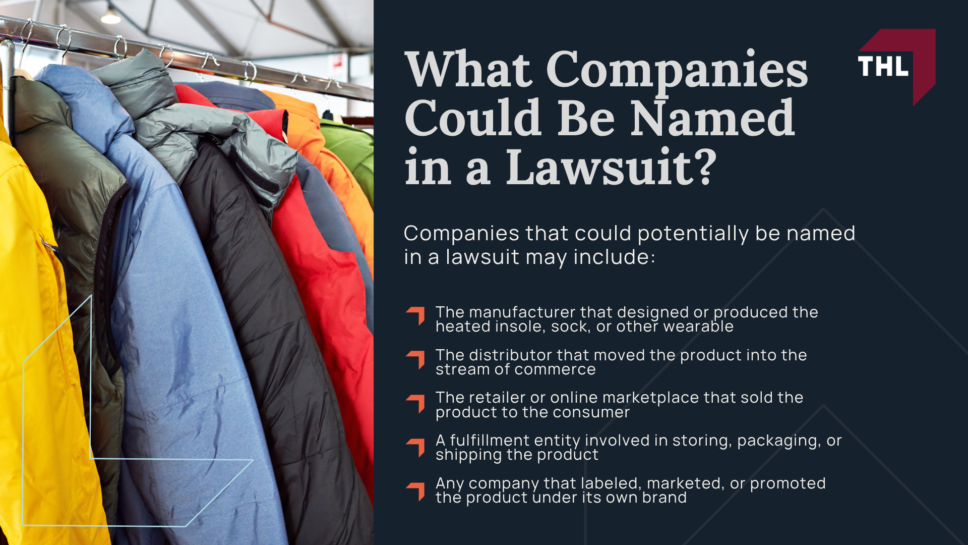 Defective Heated Clothing Products Linked to Burn Injuries; Heated Socks Linked to Burn Injuries; Heated Insole Products Linked to Severe Burns; How Heated Clothing Products Allegedly Fail; Burn Injuries Reported With Defective Heated Clothing; Defective Heated Clothing Products Linked to Burn Injuries (2); What Companies Could Be Named in a Lawsuit