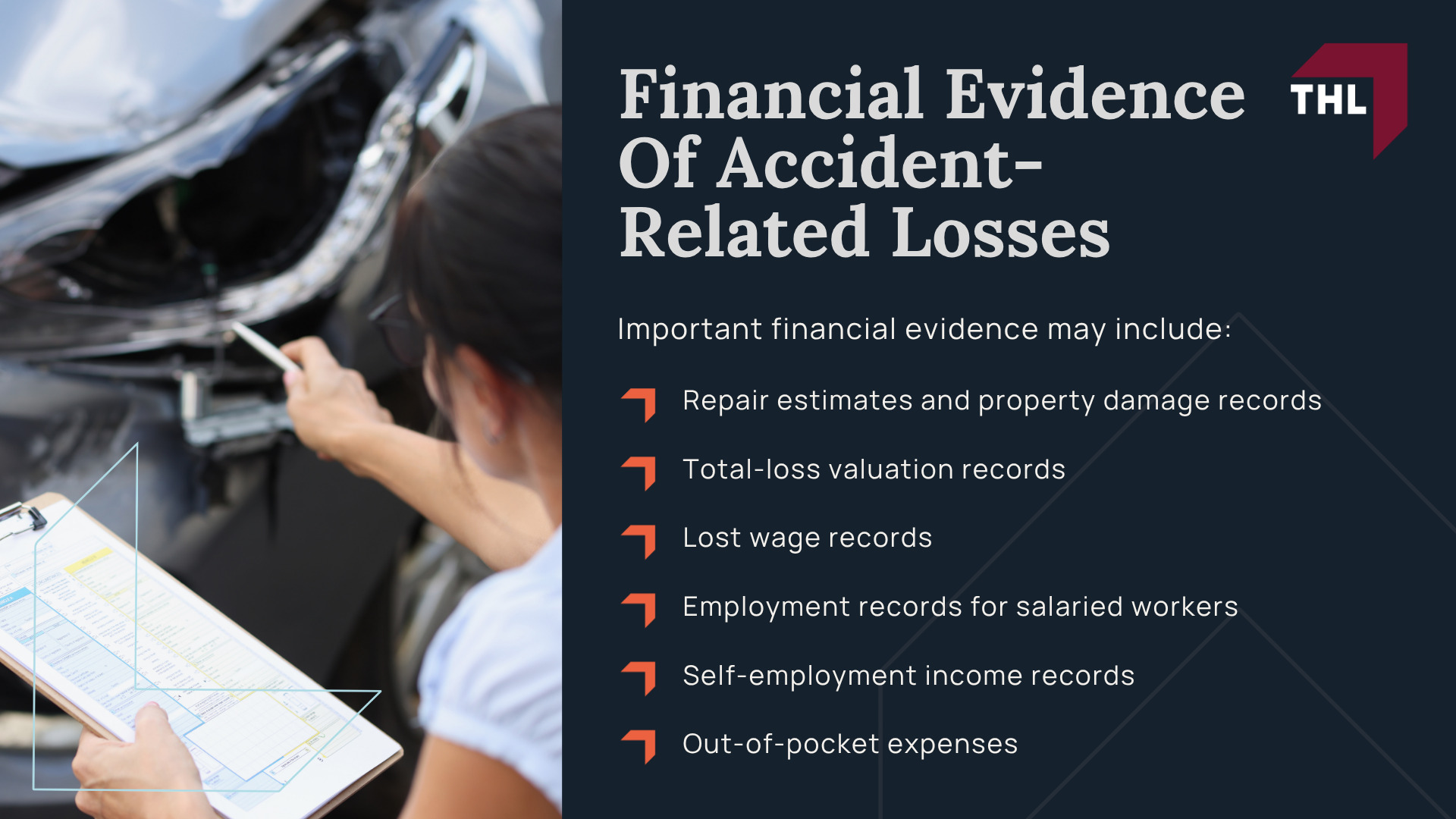 What Evidence Should You Gather for a Car Accident Case; Why Evidence Matters In A Car Accident Claim; Evidence Needs To Be Collected And Preserved Early; Gather Evidence From The Accident Scene; Official Records That Can Support A Car Accident Claim; Medical Evidence Associated With The Car Crash; Financial Evidence Of Accident-Related Losses