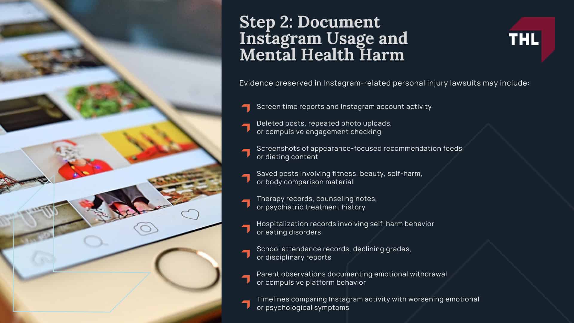 Step 1_ Determine Whether You May Qualify for an Instagram Addiction Lawsuit; Step 2_ Document Instagram Usage and Mental Health Harm