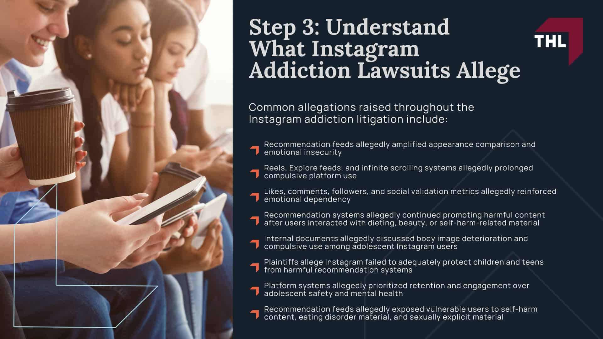 Step 1_ Determine Whether You May Qualify for an Instagram Addiction Lawsuit; Step 2_ Document Instagram Usage and Mental Health Harm; Step 3_ Understand What Instagram Addiction Lawsuits Allege