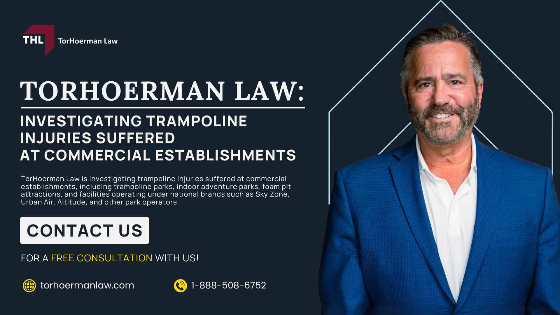 What Does a Trampoline Park Injury Lawyer Do; When Should You Contact a Trampoline Park Injury Lawyer; Serious Injuries Requiring Medical Treatment; Injuries Involving Children; Situations Involving Waivers or Disputed Liability; How a Lawyer Investigates a Trampoline Park Injury; Proving Liability in a Trampoline Park Injury Case; Challenges in Trampoline Park Injury Claims; Defending Against Claims of Assumed Risk; What Compensation Can a Lawyer Help You Recover; TorHoerman Law_ Investigating Trampoline Injuries Suffered at Commercial Establishments