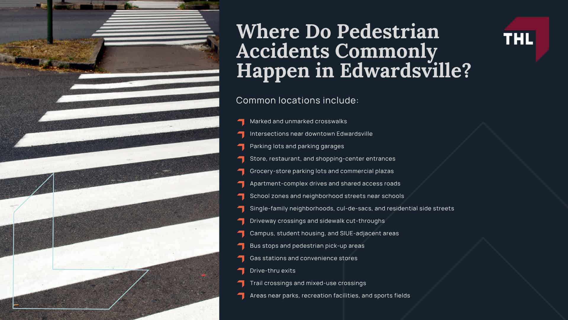 Common Injuries in Pedestrian Accident Cases; Where Do Pedestrian Accidents Commonly Happen in Edwardsville