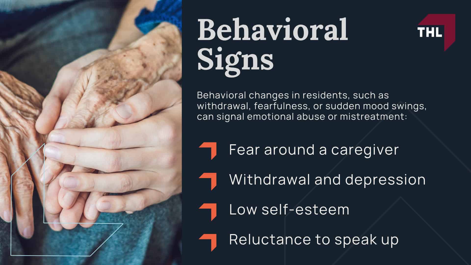 What Are the Warning Signs of Physical Abuse in a Nursing Home; Physical Signs; Behavioral Signs