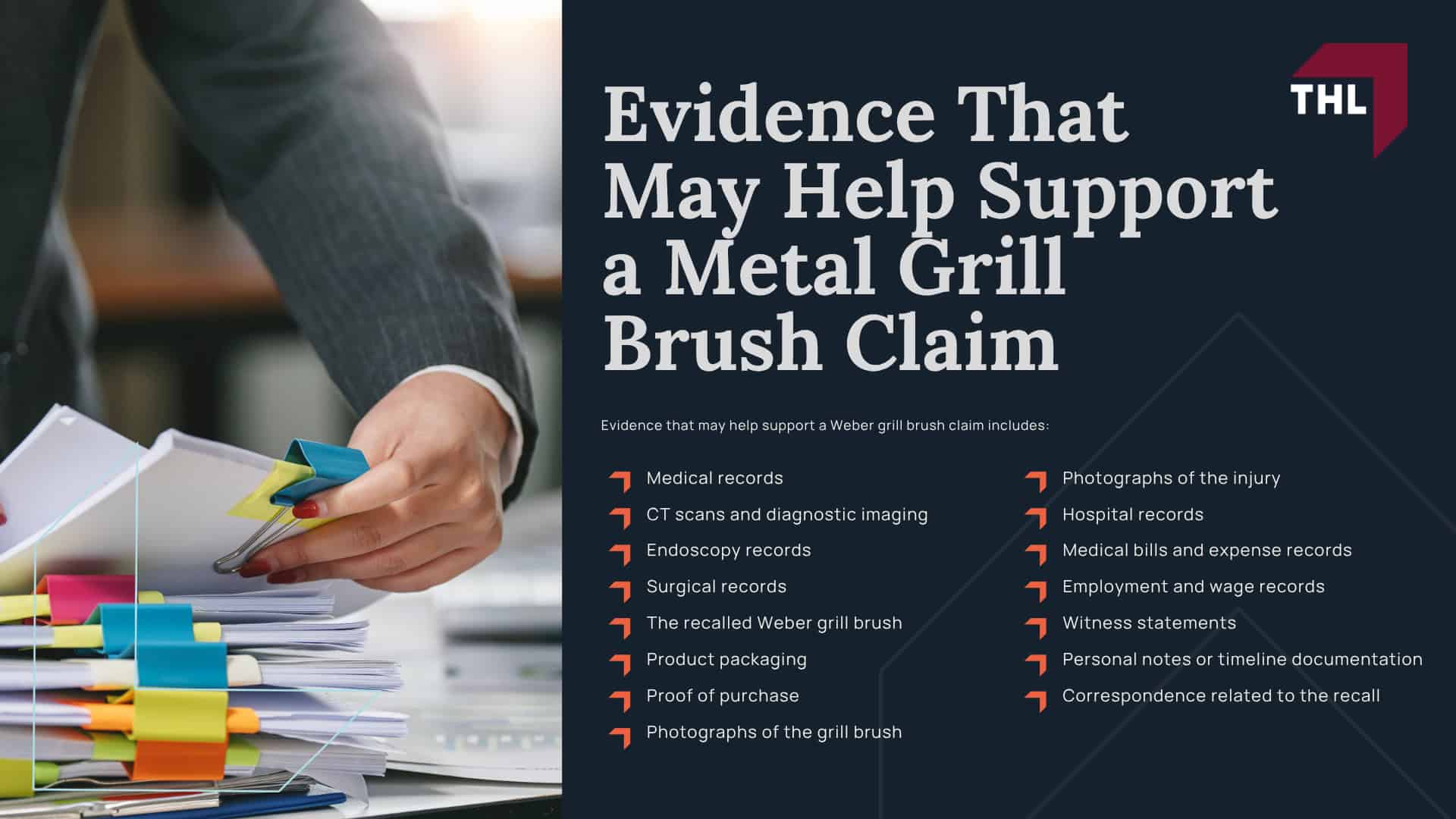 Weber Recalled 3.2 Million Grill Brushes After Reports of Detached Wire Bristles; Which Weber Grill Brushes Were Recalled; What Consumers Should Do If They Own a Recalled Brush; Why Detached Grill Brush Bristles Can Cause Serious Injuries; How Metal Bristles End Up in Food; What Happens After a Bristle Is Swallowed; Injuries Linked to Weber Grill Brush Bristles; Symptoms That May Indicate Wire Bristle Ingestion; Weber Grill Brush Lawsuits and Current Litigation; How Personal Injury Claims Differ From Class Action Claims; Evidence That May Help Support a Metal Grill Brush Claim