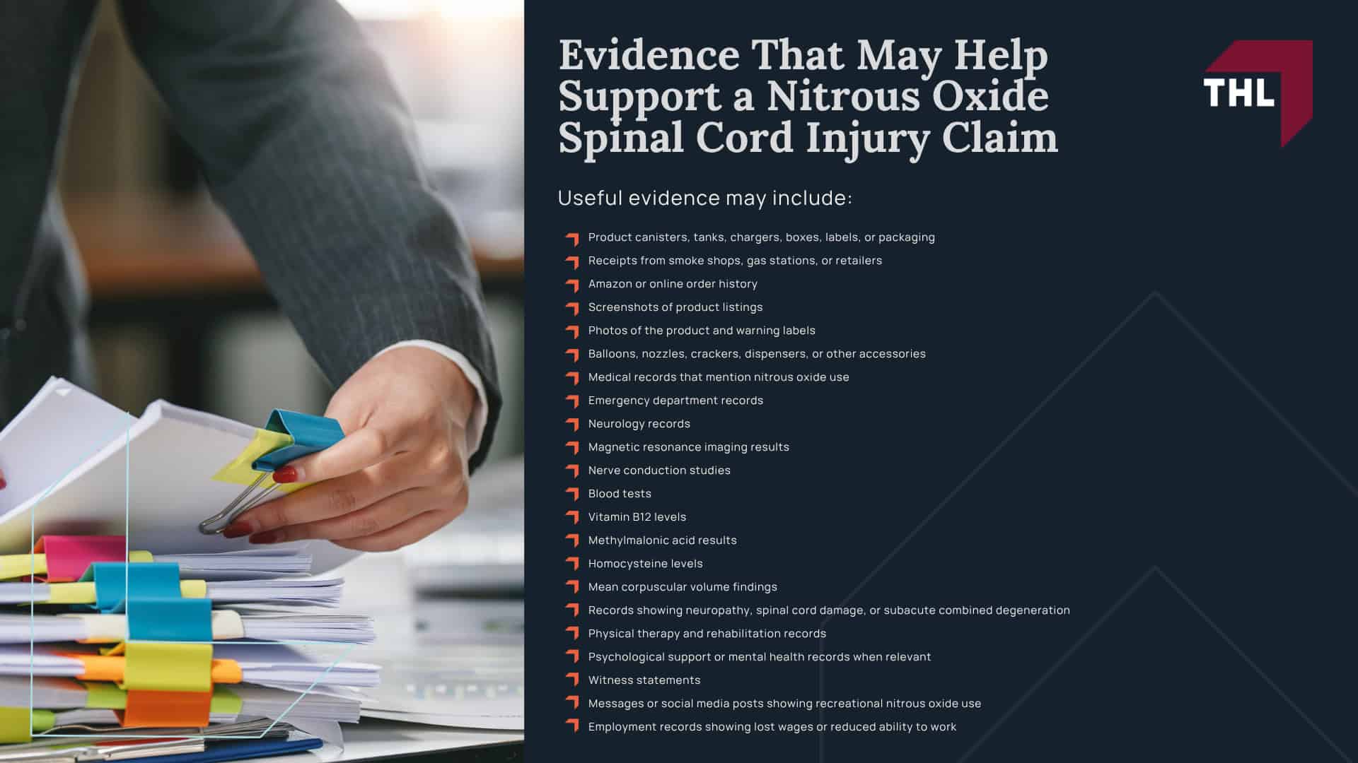 What Is the Nitrous Oxide Spinal Cord Injury Lawsuit About; Why Is Nitrous Oxide Linked to Spinal Cord Injuries; Nitrous Oxide and Vitamin B12 Inactivation; Myelopathy, Neuropathy, and Loss of Mobility; Can Nitrous Oxide Cause Spinal Cord Damage; Symptoms of Nitrous Oxide-Related Spinal Cord Injury; Nitrous Oxide Products Named in Spinal Cord Injury Lawsuits; Galaxy Gas Spinal Cord Injury Lawsuit; Whippets and Nitrous Oxide Charger Injury Claims; Large Nitrous Oxide Canisters and Neurological Injury Risks; How Are Nitrous Oxide Canisters Sold Legally; Allegations Against Nitrous Oxide Manufacturers and Sellers; Failure to Warn About Peripheral Neuropathy and Nerve Damage; Marketing Products for Foreseeable Recreational Misuse; Sales Through Smoke Shops, Gas Stations, and Online Retailers; Who May Qualify for a Nitrous Oxide Spinal Cord Injury Lawsuit; TorHoerman Law_ Contact a Nitrous Oxide Spinal Cord Injury Lawsuit Lawyer; What to Do If You Developed Spinal Cord Damage After Using Nitrous Oxide; Compensation in a Nitrous Oxide Spinal Cord Injury Lawsuit; Evidence That May Help Support a Nitrous Oxide Spinal Cord Injury Claim