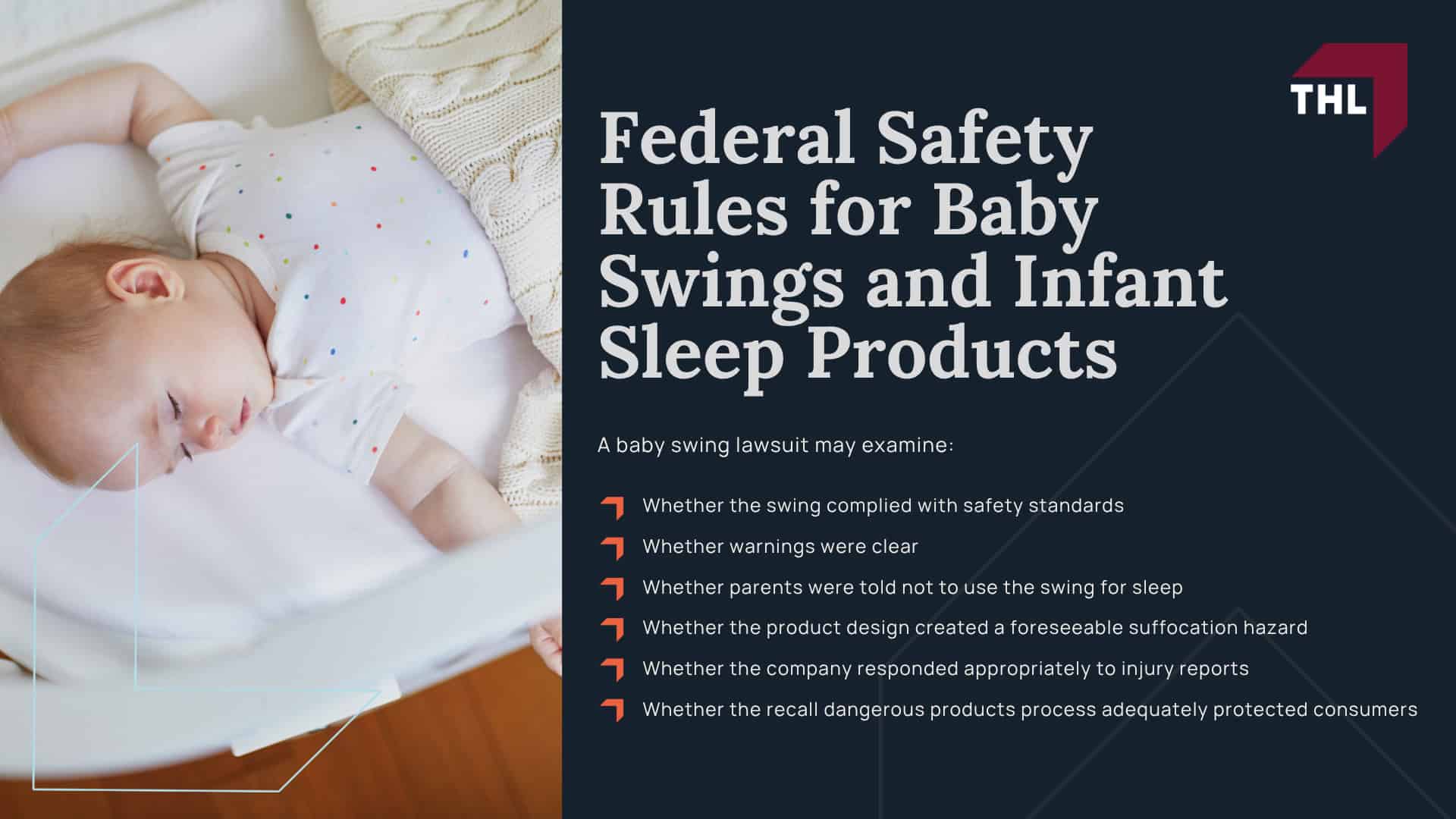Baby Swing Recall and Safety Concerns; Infant Deaths Reported in Baby Swings; Other Infant Swing Recalls and CPSC Warnings; Why Baby Swings Can Be Dangerous for Infant Sleep; Suffocation Risks in Baby Swings; Risks When Babies Sleep Unrestrained; Fisher-Price Snuga Swing Lawsuit; Which Fisher-Price Snuga Swing Models Were Recalled; What Parents Should Do if They Own a Recalled Baby Swing; Baby Swings and Safe Sleep Guidelines; Federal Safety Rules for Baby Swings and Infant Sleep Products