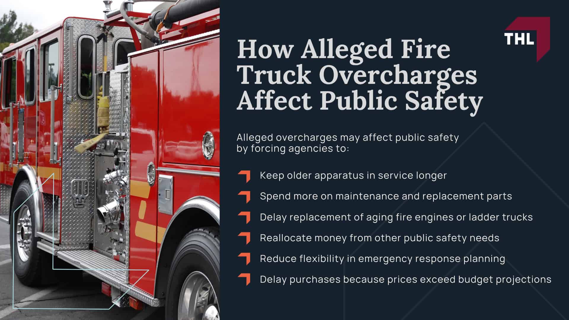 What Is The Fire Truck Antitrust Lawsuit; Why Public Agencies Are Filing Fire Truck Antitrust Claims; What The Fire Truck Antitrust Lawsuit Alleges; Who Are The Defendants In The Fire Truck Antitrust Lawsuit; How Alleged Fire Truck Overcharges Affect Public Safety