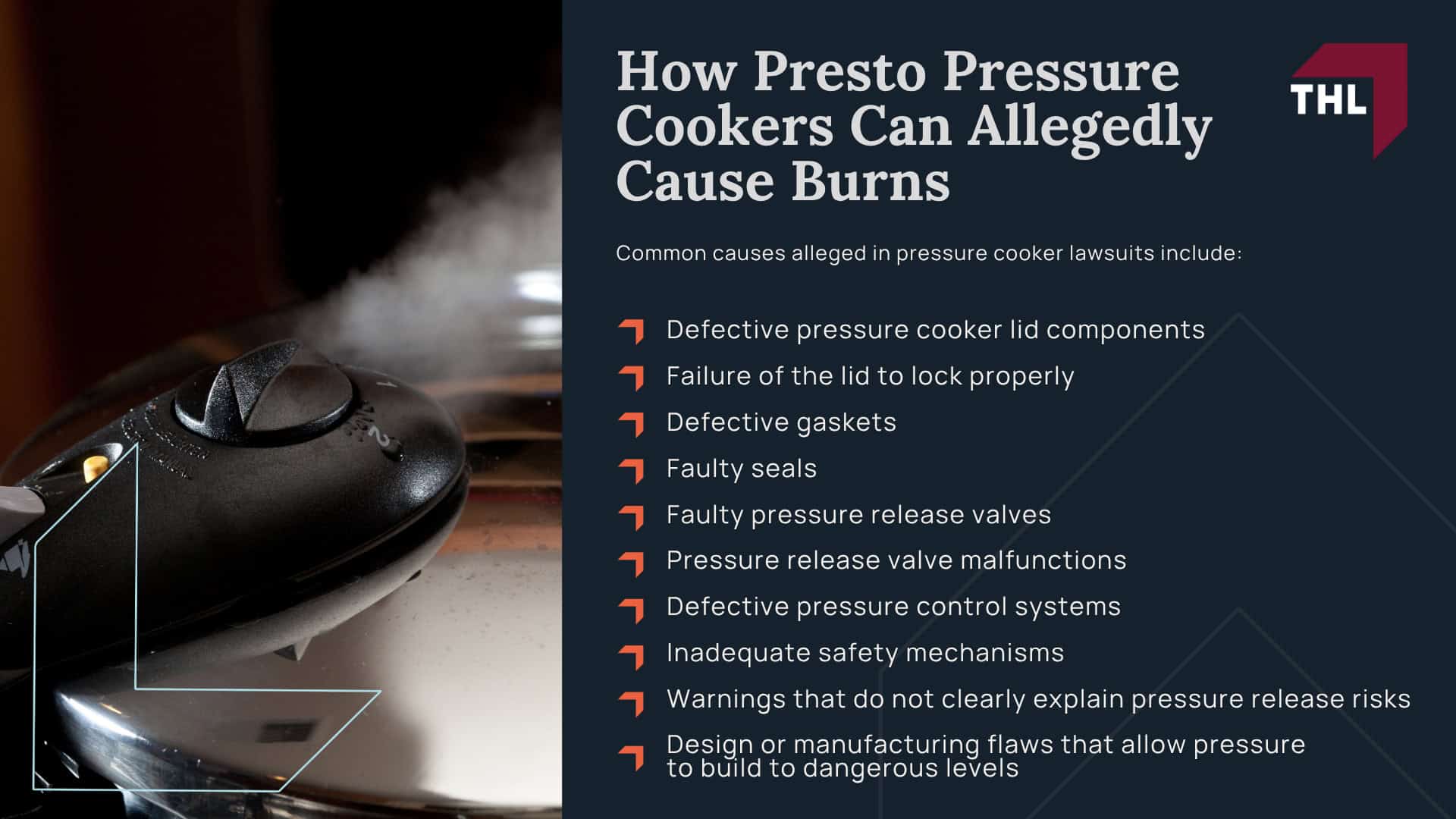 What Is the Presto Pressure Cooker Lawsuit About; Are Presto Pressure Cookers Recalled; Which Presto Pressure Cooker Models May Be Involved; Why Presto Pressure Cookers May Pose a Burn Risk; Reported Presto Pressure Cooker Burn Injuries; How Presto Pressure Cookers Can Allegedly Cause Burns
