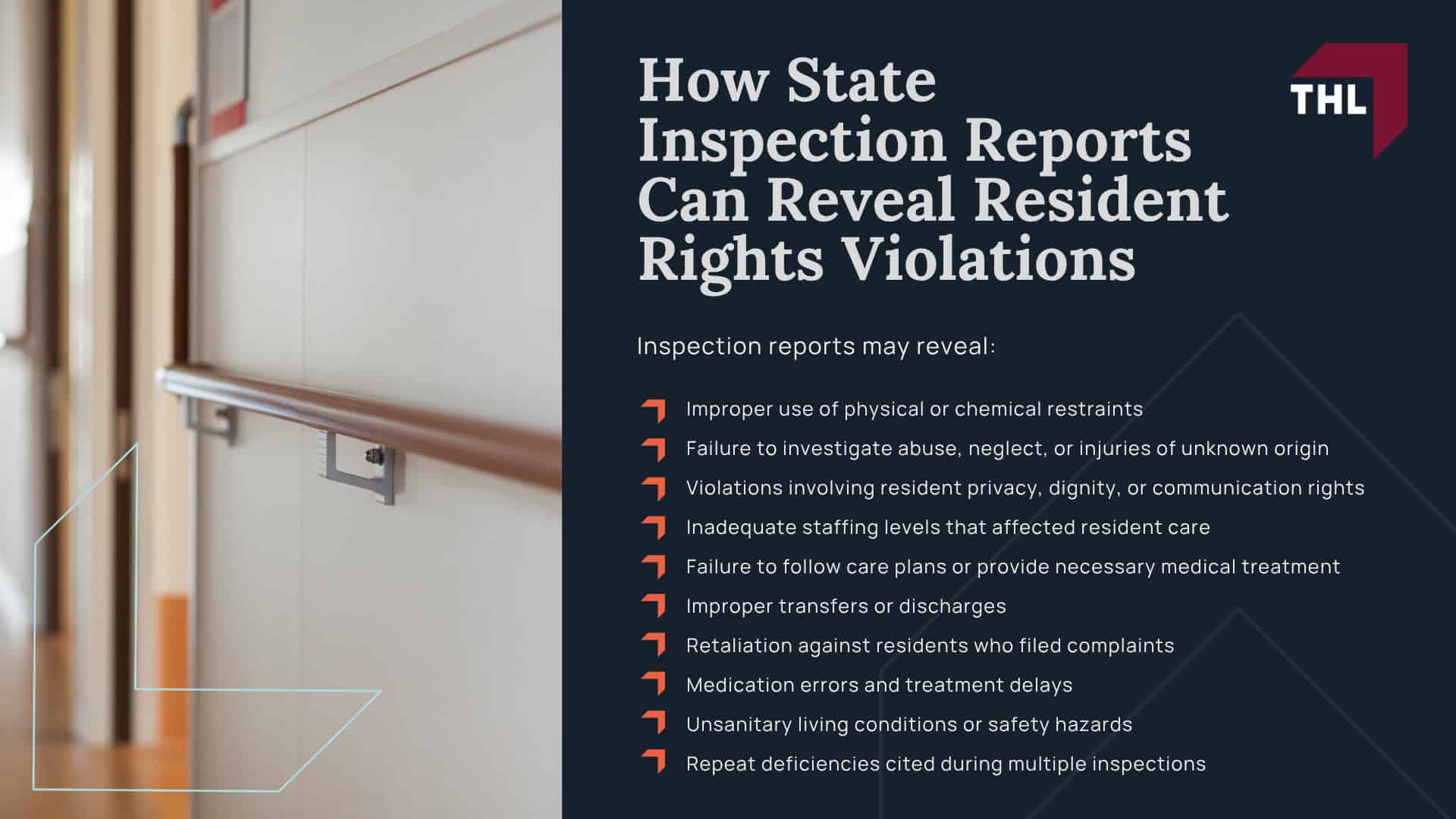 Federal and State Laws Protecting Nursing Home Residents; Legal Rights of Nursing Home Residents; Common Nursing Home Resident Rights Violations; Signs of a Nursing Home Resident Rights Violation; How to Report a Nursing Home Resident Rights Violation; How State Inspection Reports Can Reveal Resident Rights Violations