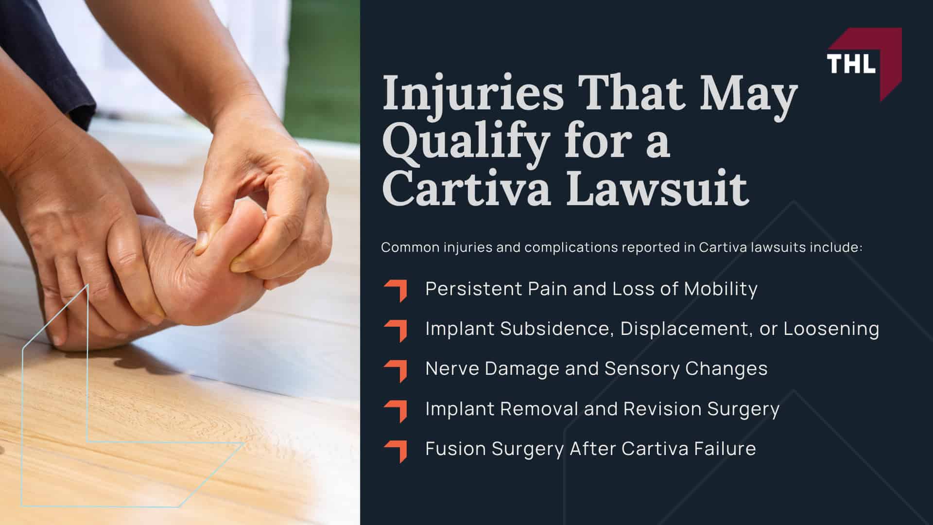 Basic Eligibility Requirements for a Cartiva Claim; Injuries That May Qualify for a Cartiva Lawsuit