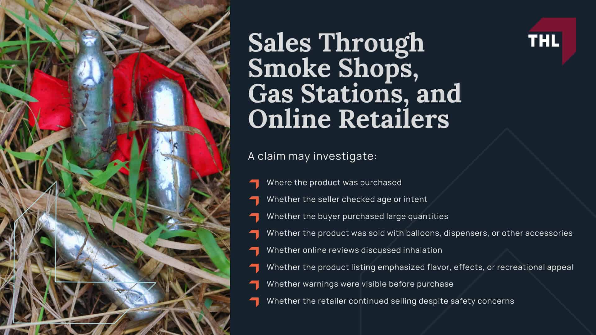 What Is the Nitrous Oxide Paralysis Lawsuit About; Why Are Nitrous Oxide Products Linked to Paralysis; Nitrous Oxide and Vitamin B12 Inactivation; Can Nitrous Oxide Cause Paralysis; Symptoms of Nitrous Oxide-Related Paralysis and Nerve Damage;  Nitrous Oxide Products Named in Lawsuits; How Are Nitrous Oxide Canisters Sold Legally; Allegations Against Nitrous Oxide Manufacturers and Sellers; Sales Through Smoke Shops, Gas Stations, and Online Retailers