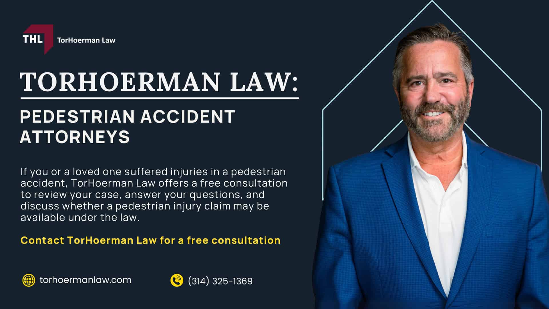Why Pedestrian Accident Injuries Are Often Severe; Common Injuries After a Pedestrian Accident; Treatment For and Recovery From Pedestrian Injuries; Where Do Most Pedestrian Accidents Happen; Do You Qualify for a Pedestrian Injury Claim; Evidence for a Pedestrian Injury Case; Compensation in Pedestrian Accident Lawsuits; TorHoerman Law_ Pedestrian Accident Attorneys