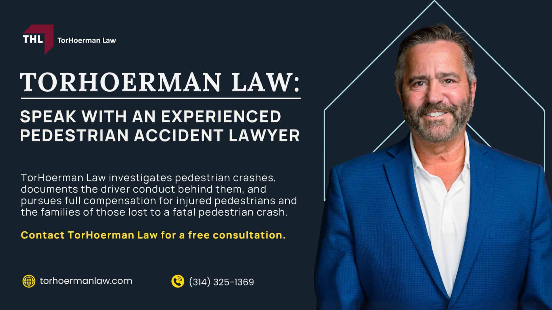 Common Causes of Pedestrian Accidents; How Liability Is Determined in Pedestrian Accident Claims; Common Types of Pedestrian Accident Injuries; How Legal Representation Affects a Pedestrian Accident Claim; TorHoerman Law_ Speak With an Experienced Pedestrian Accident Lawyer