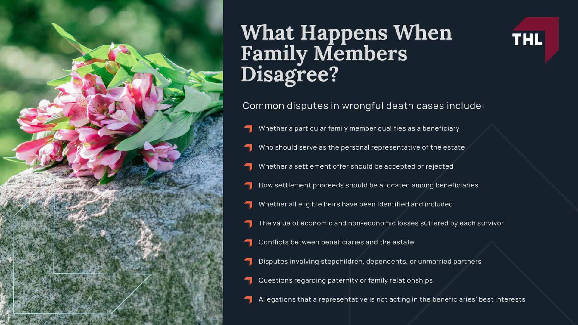 Who Qualifies as a Wrongful Death Beneficiary; Who Can File a Wrongful Death Lawsuit; Order of Priority Among Wrongful Death Beneficiaries;  How a Wrongful Death Settlement Is Divided; What Happens When Family Members Disagree
