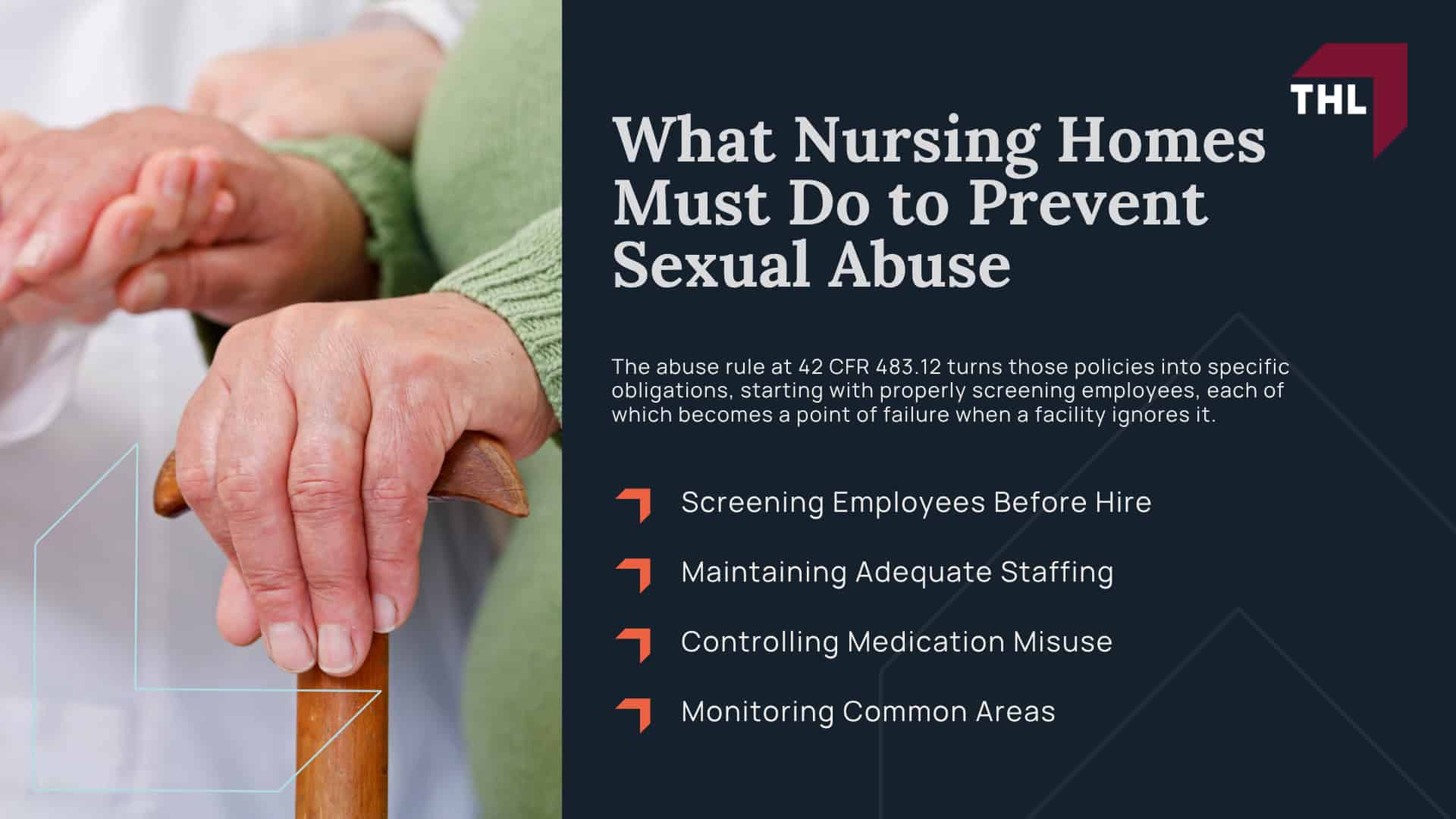 How Common Is Sexual Abuse in Nursing Homes; Common Causes of Sexual Abuse in Nursing Homes; Who Is Most at Risk of Sexual Abuse in a Nursing Home; Warning Signs of Sexual Abuse in Nursing Homes; What Nursing Homes Must Do to Prevent Sexual Abuse