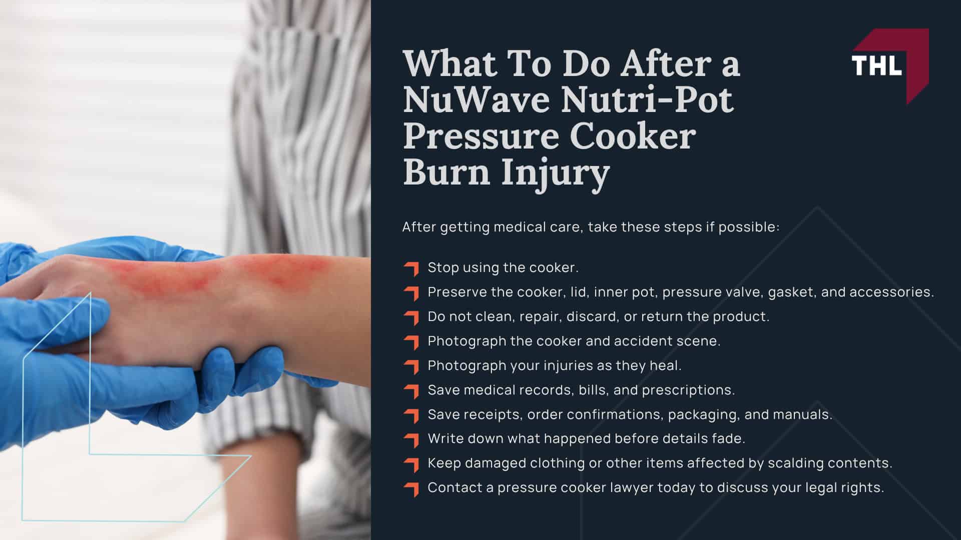 What Is the NuWave Nutri-Pot Pressure Cooker Lawsuit About; Why NuWave Nutri-Pot Pressure Cookers May Pose a Burn Risk; Reported NuWave Nutri-Pot Pressure Cooker Burn Injuries; How NuWave Nutri-Pot Pressure Cookers Can Allegedly Cause Burns; Lawsuits Filed Over NuWave Nutri-Pot Pressure Cooker Injuries; Who Can File a NuWave Nutri-Pot Pressure Cooker Lawsuit; Evidence Needed for a NuWave Nutri-Pot Pressure Cooker Burn Claim; Damages in a NuWave Nutri-Pot Pressure Cooker Lawsuit; What To Do After a NuWave Nutri-Pot Pressure Cooker Burn Injury