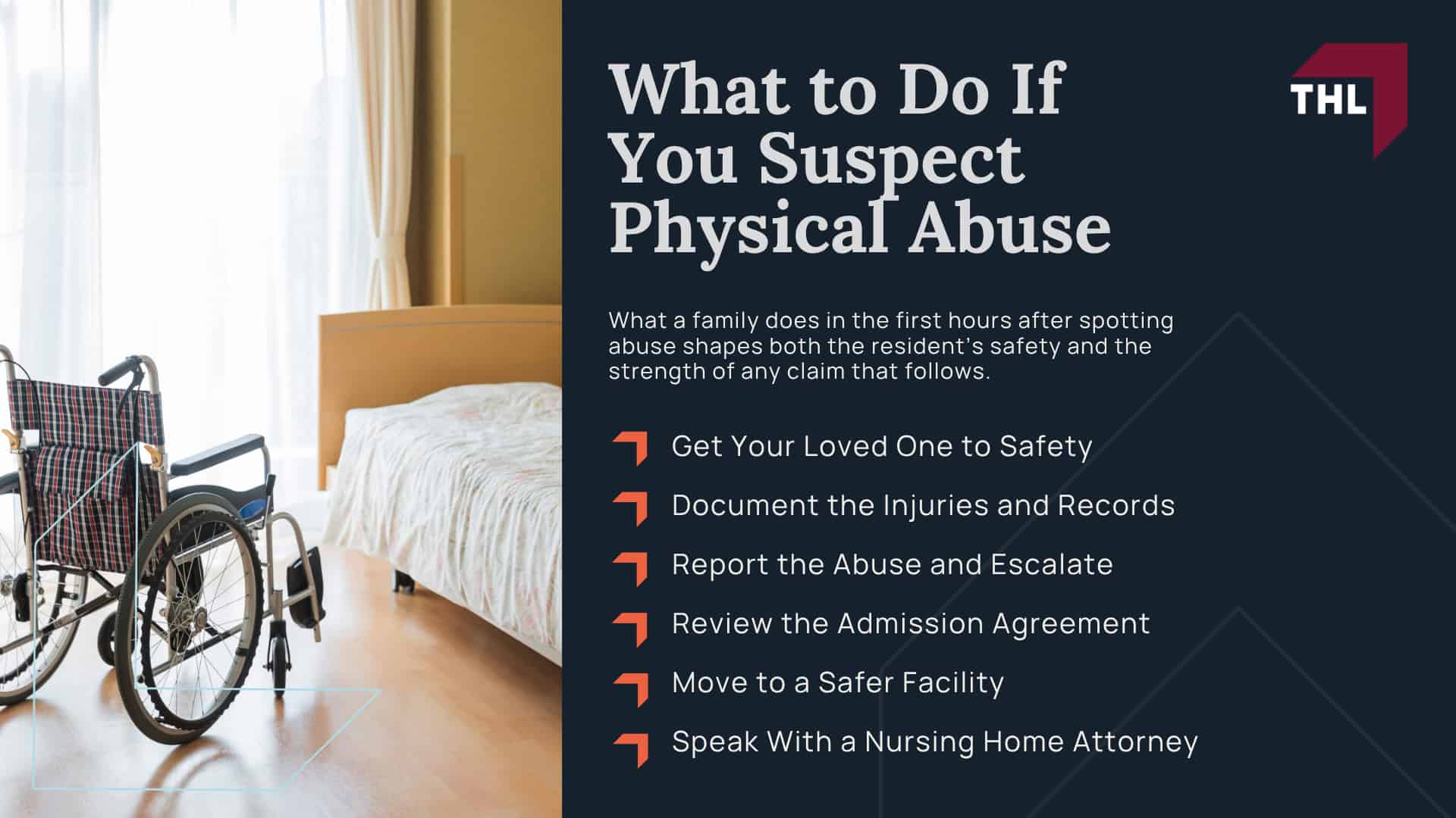 What Are the Warning Signs of Physical Abuse in a Nursing Home; Physical Signs; Behavioral Signs; What Causes Physical Abuse in Nursing Homes?; Types of Physical Abuse in Nursing Homes; How Physical Abuse Affects a Nursing Home Resident; What to Do If You Suspect Physical Abuse