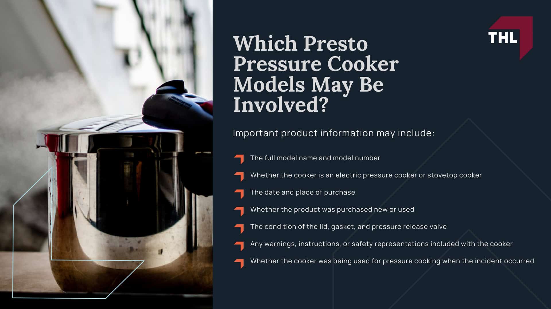 What Is the Presto Pressure Cooker Lawsuit About; Are Presto Pressure Cookers Recalled; Which Presto Pressure Cooker Models May Be Involved