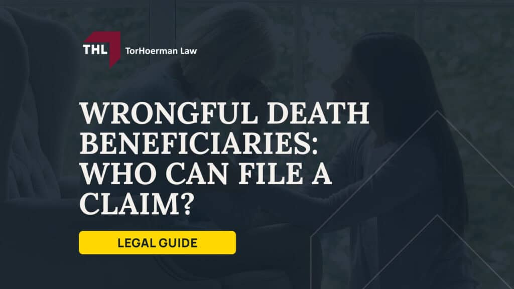 Wrongful Death Beneficiaries Who Can File a Claim; Who Qualifies as a Wrongful Death Beneficiary; Who Can File a Wrongful Death Lawsuit; Order of Priority Among Wrongful Death Beneficiaries; How a Wrongful Death Settlement Is Divided; What Happens When Family Members Disagree; How a Wrongful Death Claim Differs From a Survival Action; Proving a Wrongful Death Claim; Damages in a Wrongful Death Claim; How Long You Have to File a Wrongful Death Lawsuit; TorHoerman Law_ Speak With a Wrongful Death Attorney