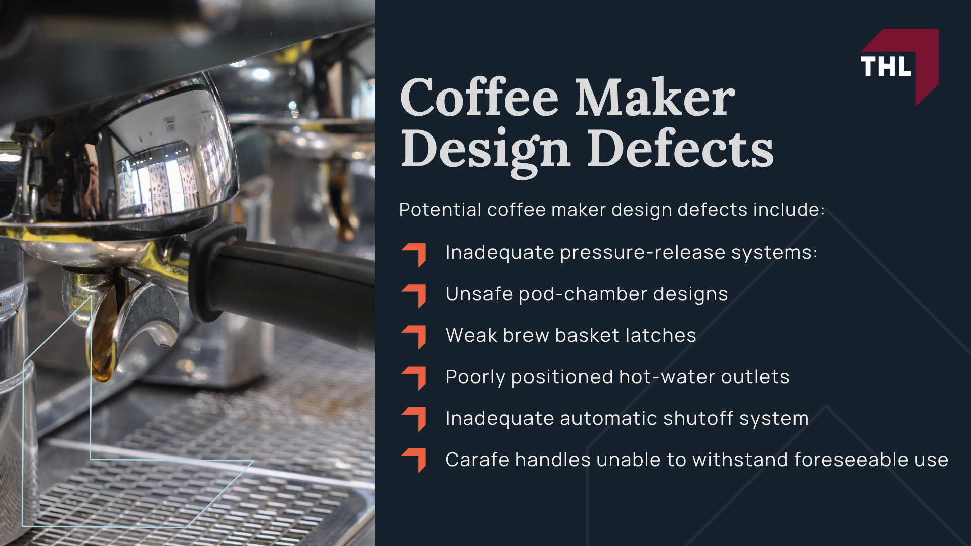What Are Coffee Maker Injury Lawsuits; When a Coffee Maker May Be Considered Defective; How Defective Coffee Makers Can Cause Serious Injuries; Coffee Maker Manufacturing Defects; Coffee Maker Design Defects