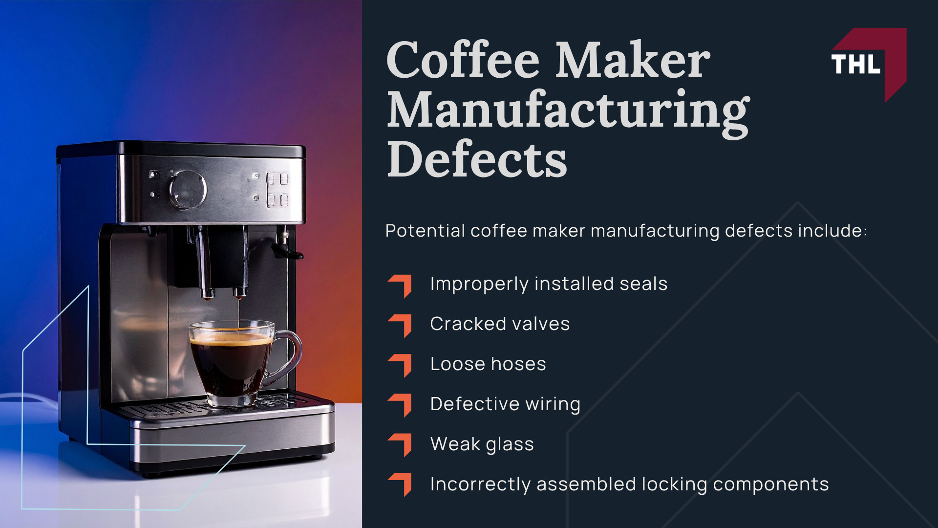 What Are Coffee Maker Injury Lawsuits; When a Coffee Maker May Be Considered Defective; How Defective Coffee Makers Can Cause Serious Injuries; Coffee Maker Manufacturing Defects; Coffee Maker Design Defects