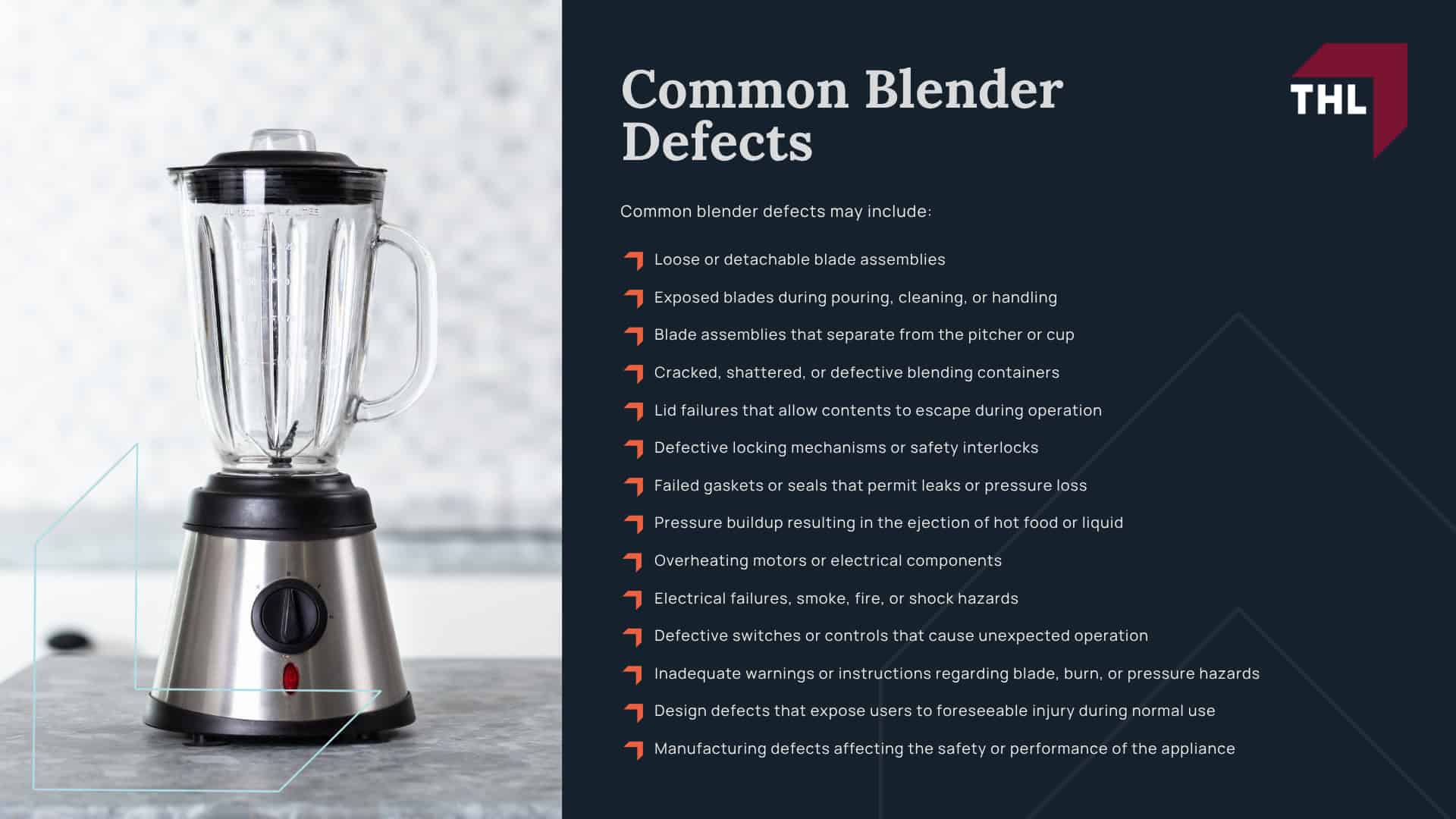 Defective Blender Lawsuit Overview; Defective Blender Brands Under Investigation; Common Blender Defects