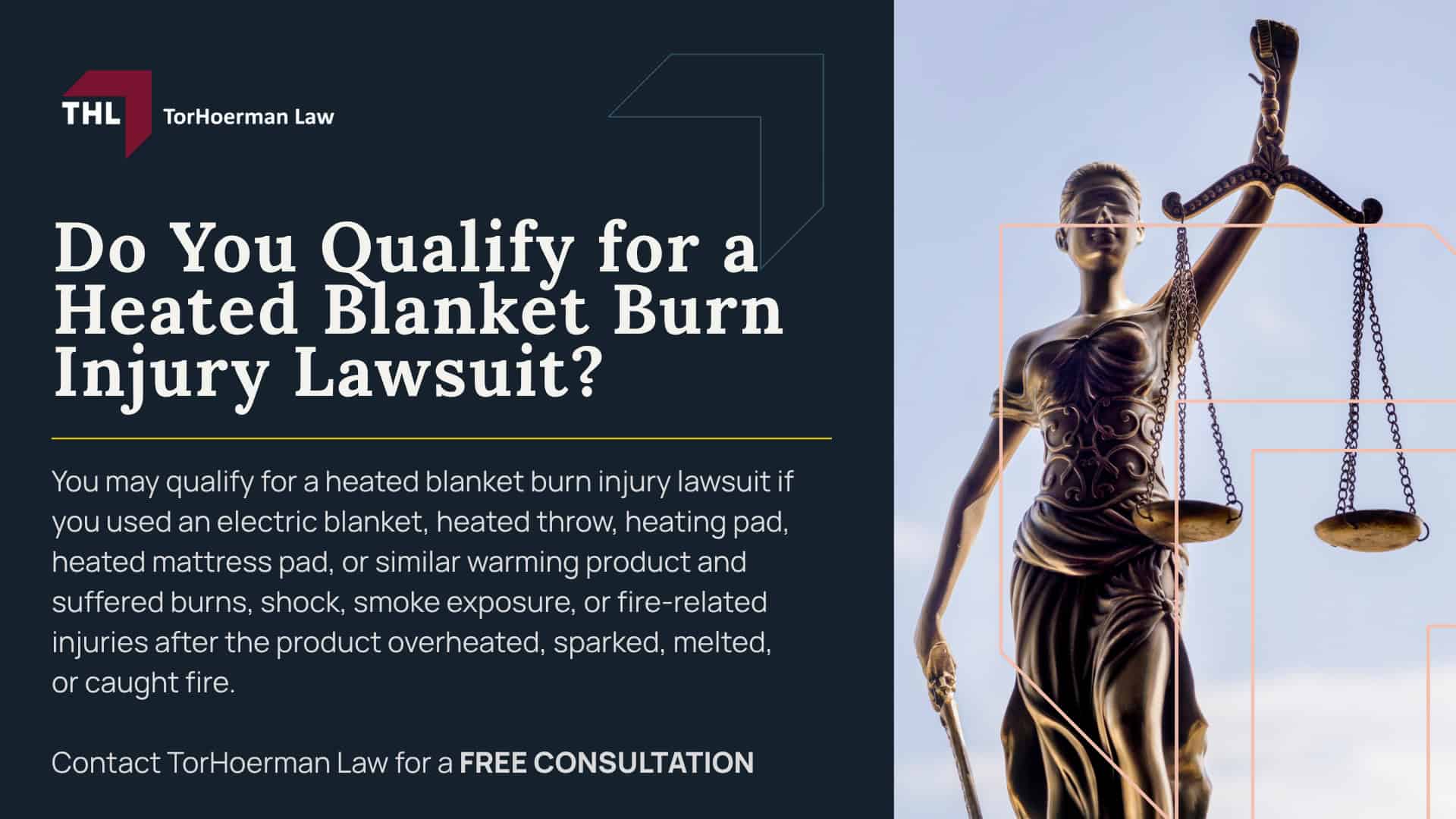 Electric Blankets, Heated Throws, and Heated Pads Linked to Burn Risks; How Heated Blankets Can Cause Burn Injuries; Recalls and CPSC Warnings Involving Heated Blankets; Common Burn Injuries Caused by Defective Heated Blankets; Medical Treatment for Heated Blanket Burn Injuries; What to Do After a Heated Blanket Burn Injury; Evidence to Preserve for a Heated Blanket Burn Injury Lawsuit; Who May Be Liable for Heated Blanket Burn Injuries; Compensation in a Heated Blanket Burn Injury Lawsuit; Do You Qualify for a Heated Blanket Burn Injury Lawsuit